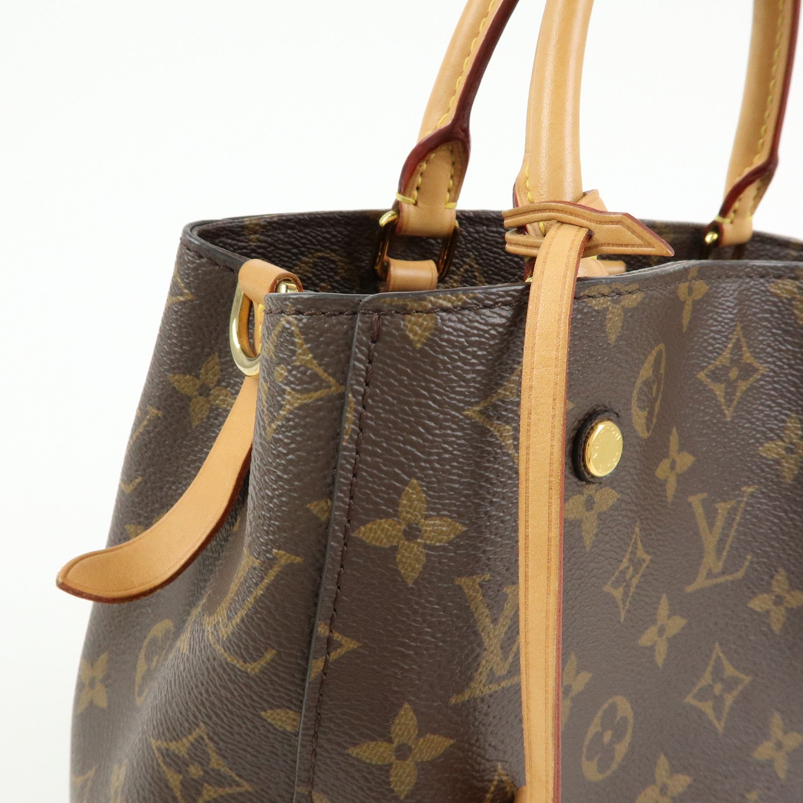 Louis Vuitton Monogram Montaigne BB 2Way Bag Hand Bag Brown M41055