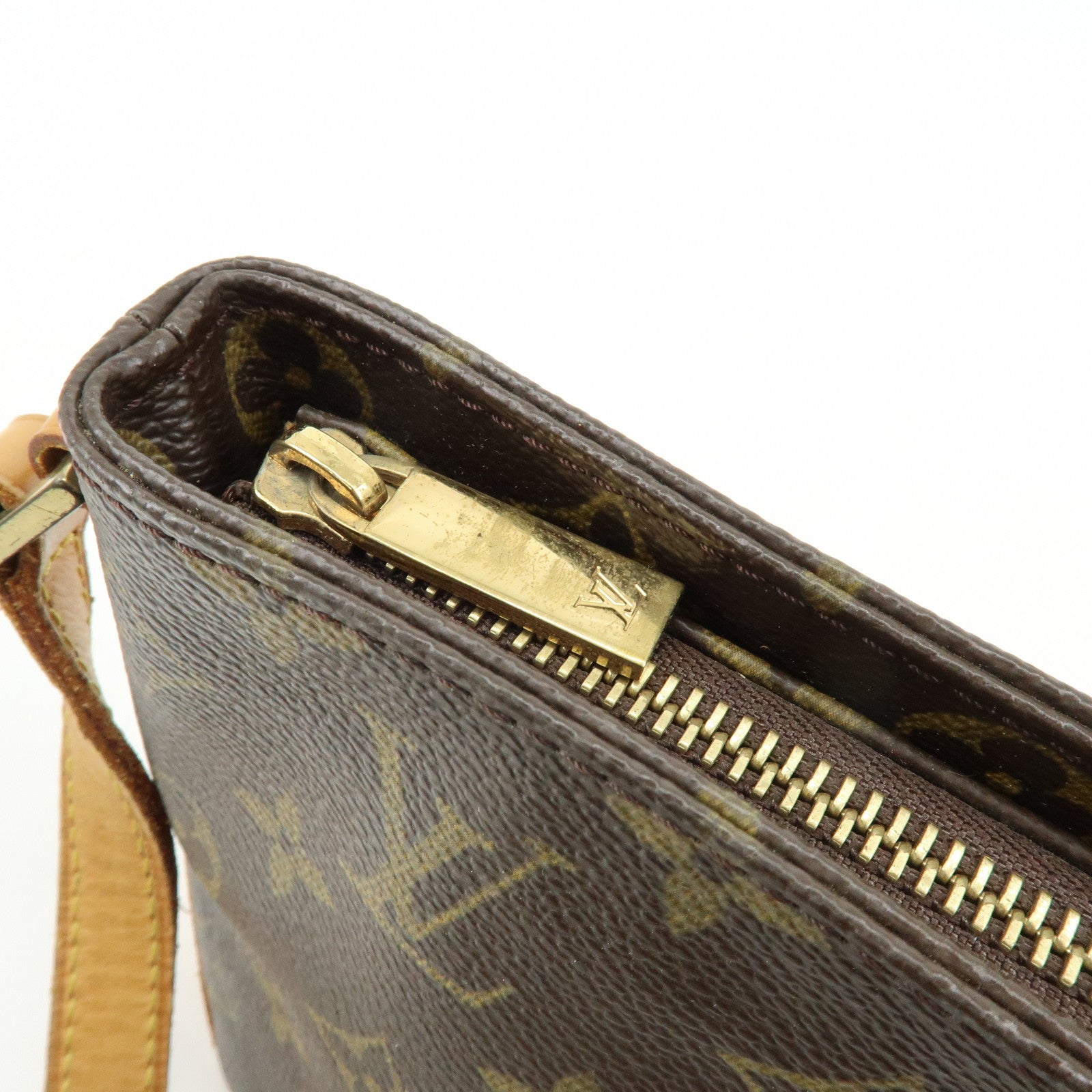 Louis Vuitton Monogram Trotteur Canvas Shoulder Bag Brown M51240