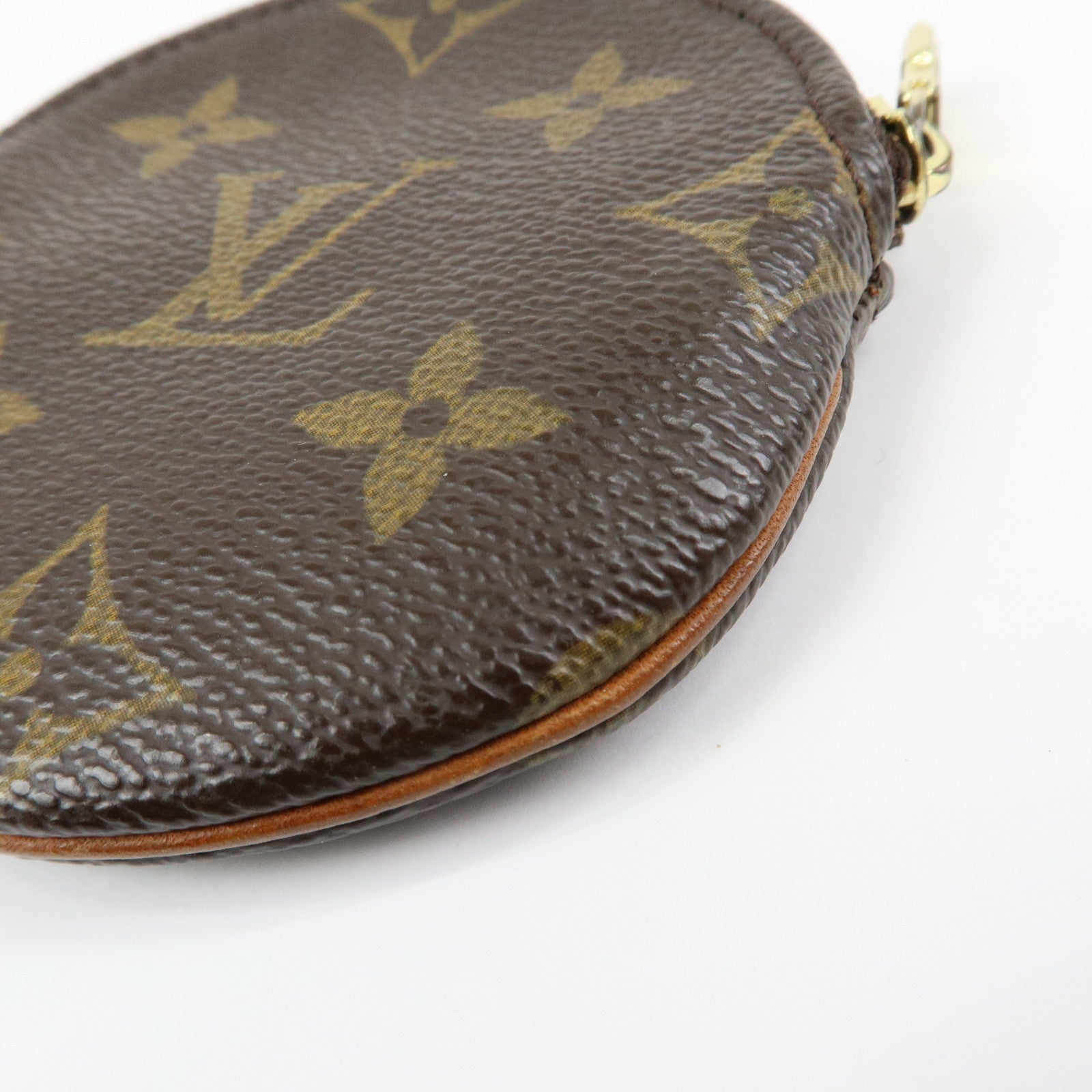 Louis Vuitton Monogram Porte Monnaie Rond Coin Case Brown M61926