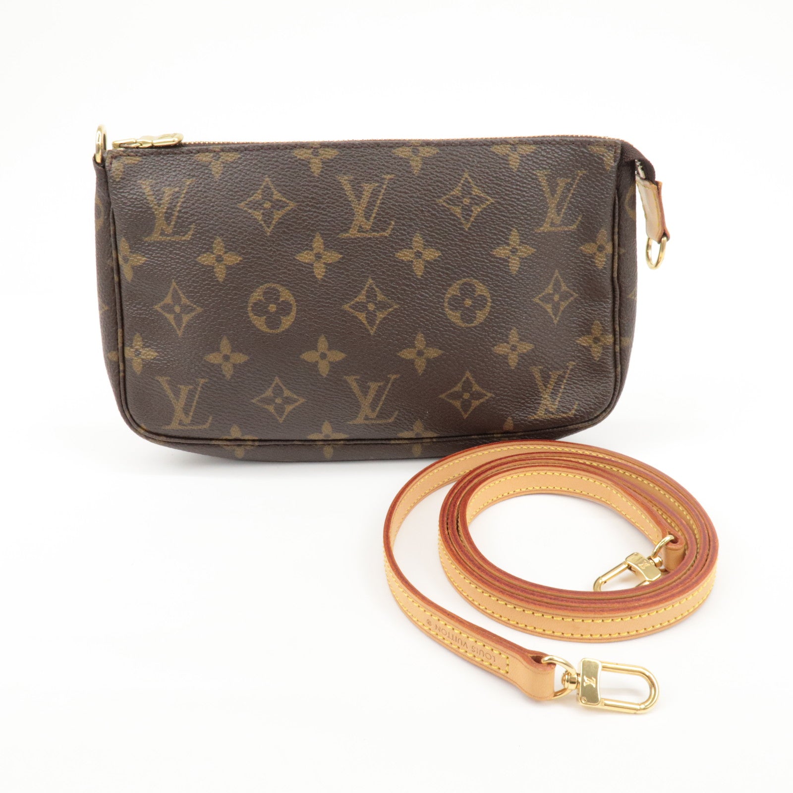 Louis Vuitton Monogram Pochette Accessoires & Strap M51980 J00145 Used