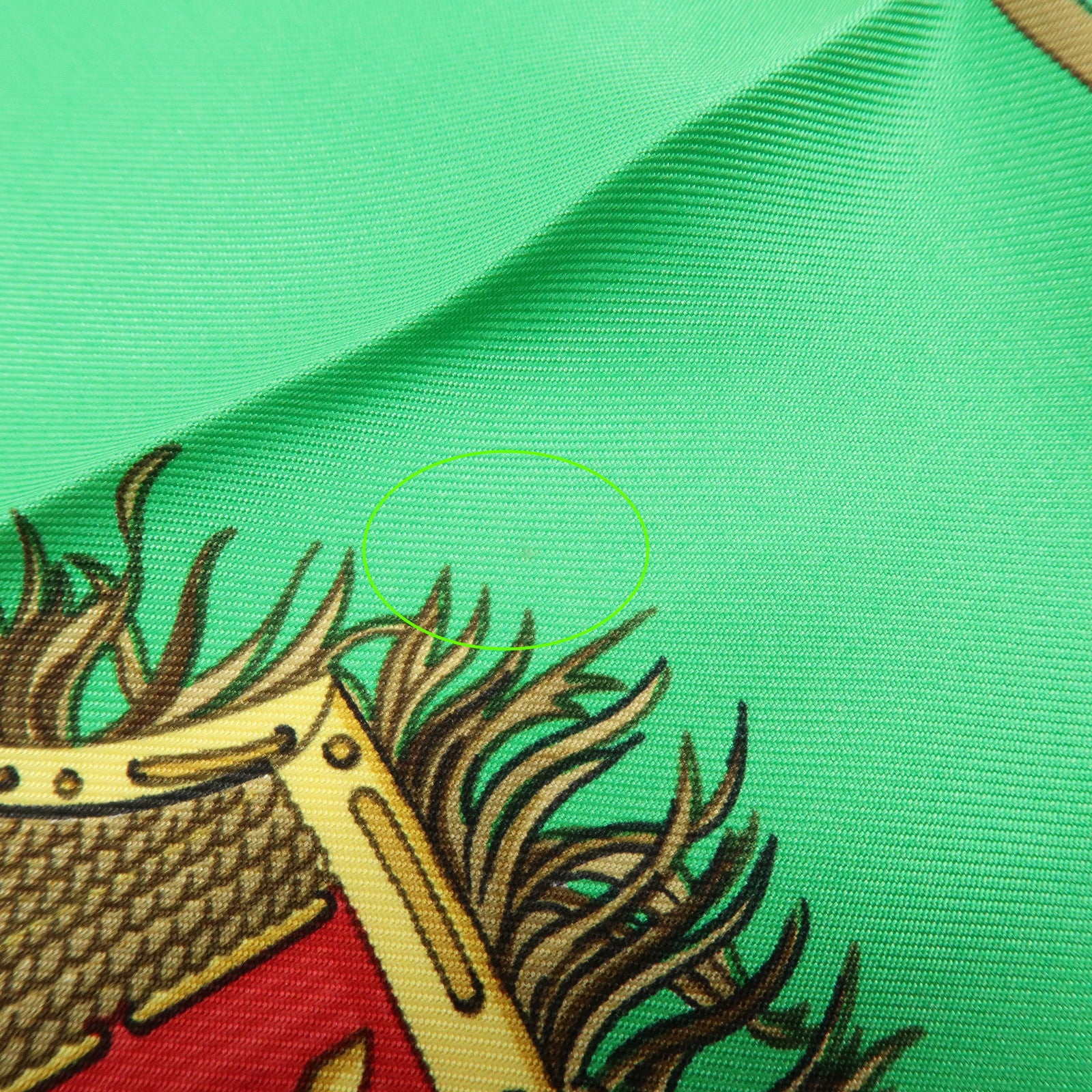 HERMES Carre 90 Silk 100% Scarf CUIRS DU DESERT Green Blue