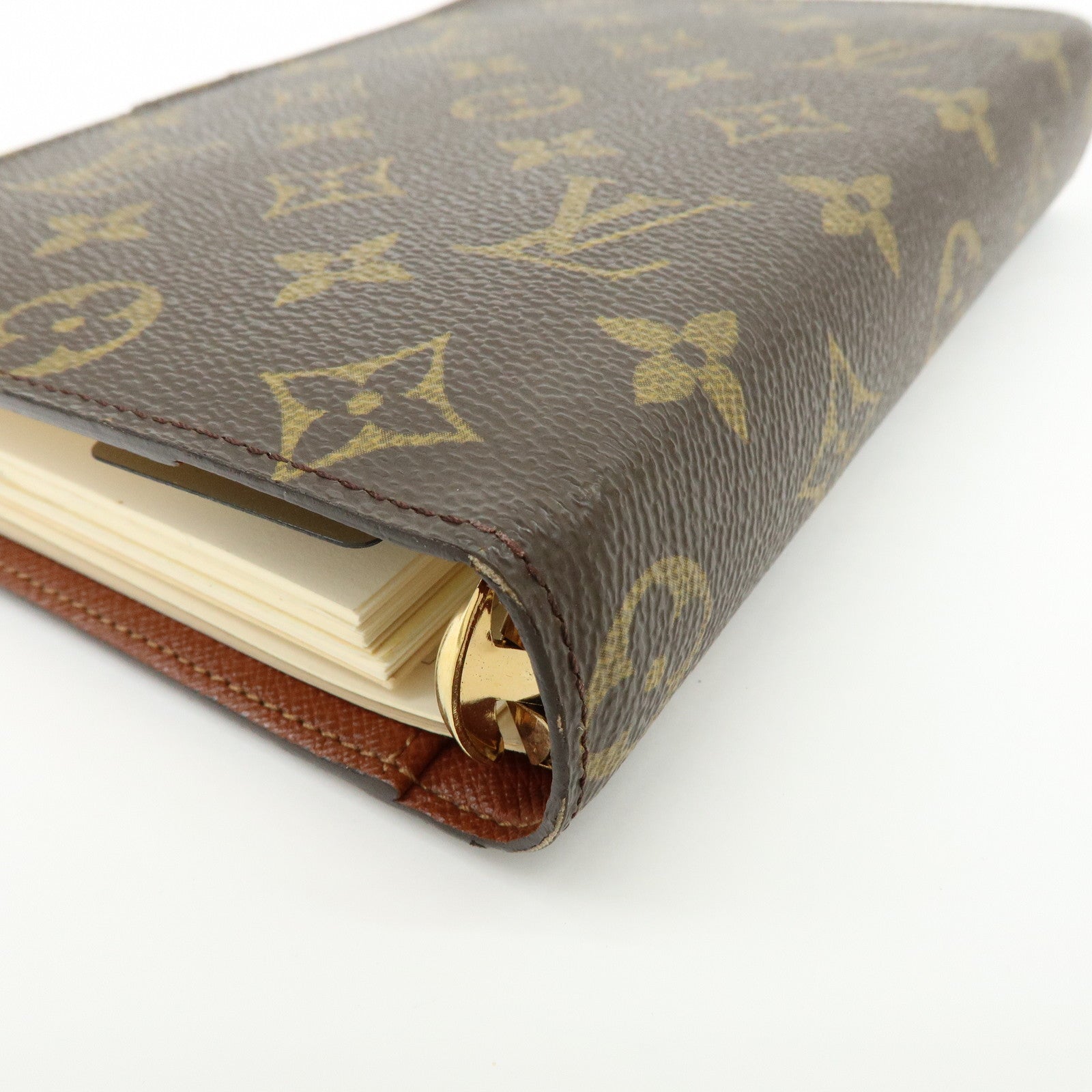Louis Vuitton Monogram Agenda MM Planner Cover Brown R20004