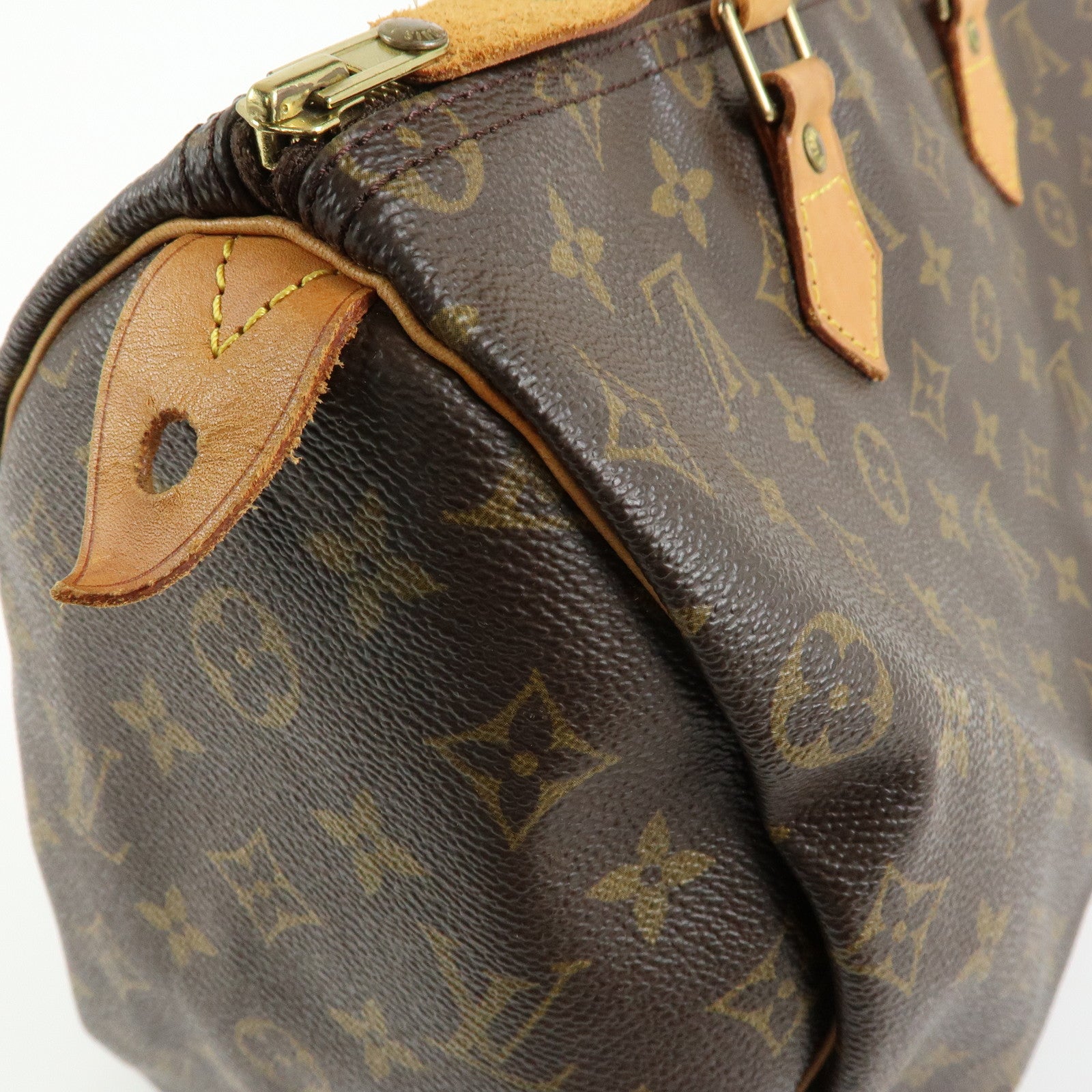 Louis Vuitton Monogram Speedy 35 Boston Bag Hand Bag Brown M41524