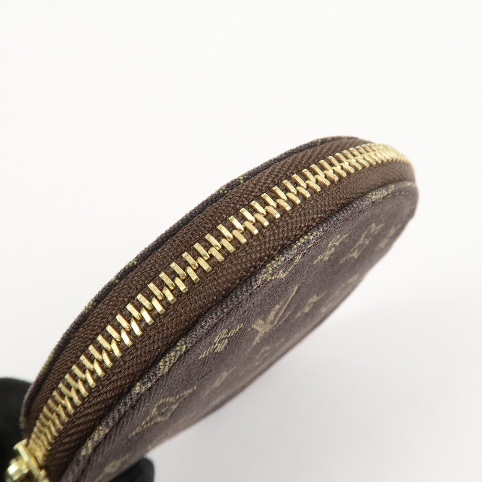 Louis Vuitton Mini Lin Porte Monnaie Round Coin Case M92453