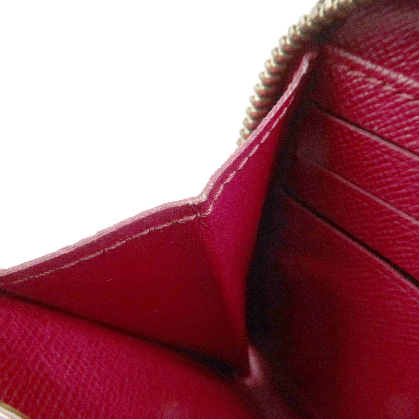 Louis Vuitton Monogram Zippy Long Wallet Brown Fuchsia M41895 Used