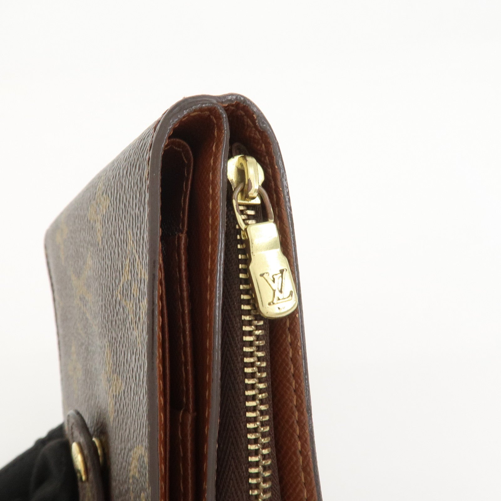 Louis Vuitton Monogram Compact Zippy Small Wallet Brown M61667
