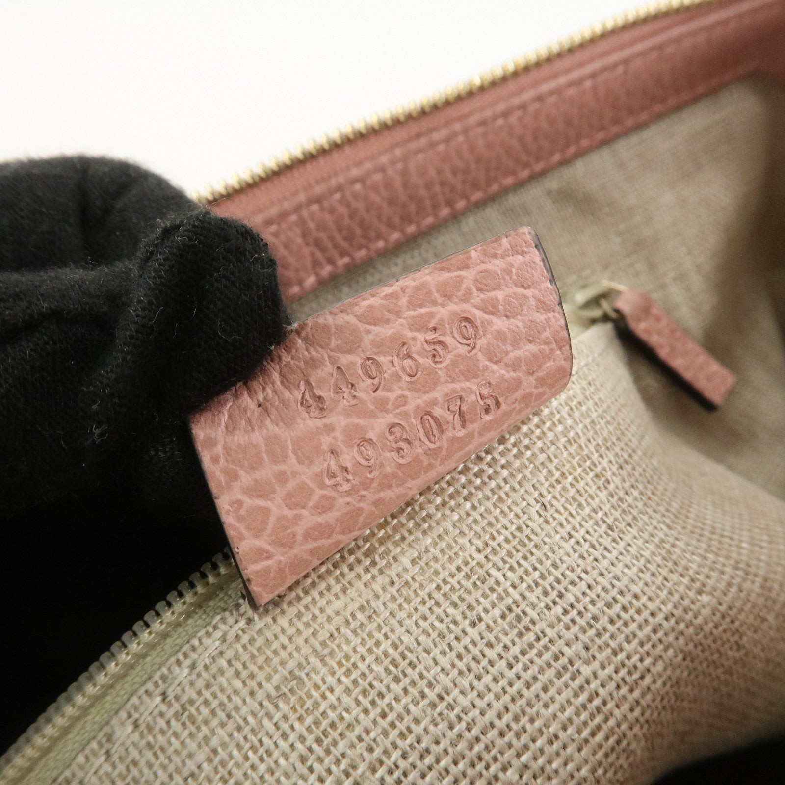GUCCI Interlocking G Leather 2Way Hand Bag Shoulder Bag Pink 449659