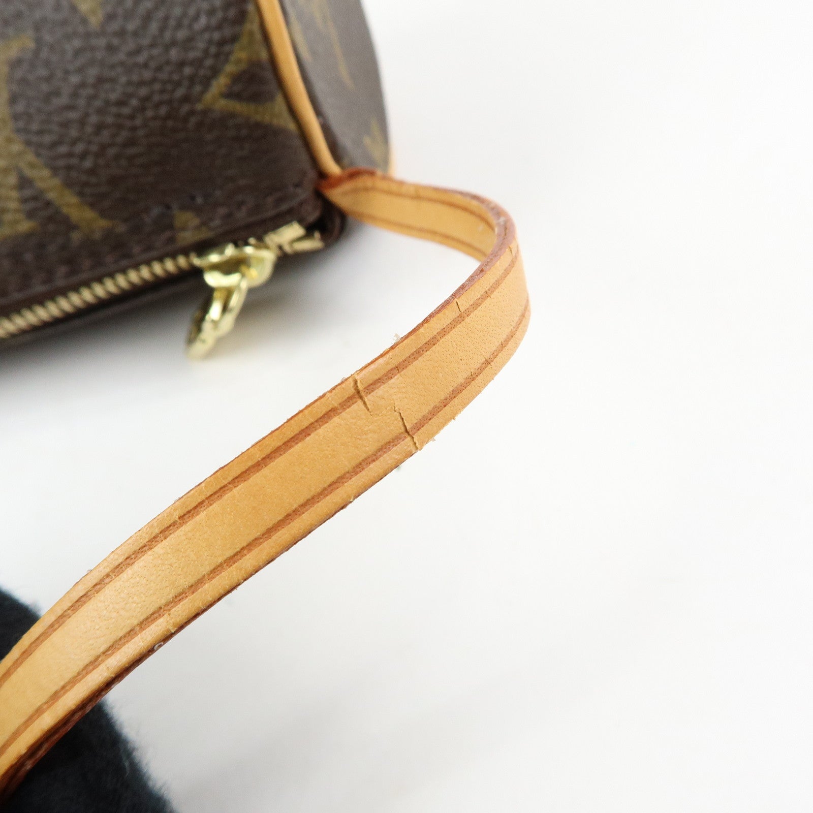 Louis Vuitton Monogram Mini Pouch for Papillon Bag Brown
