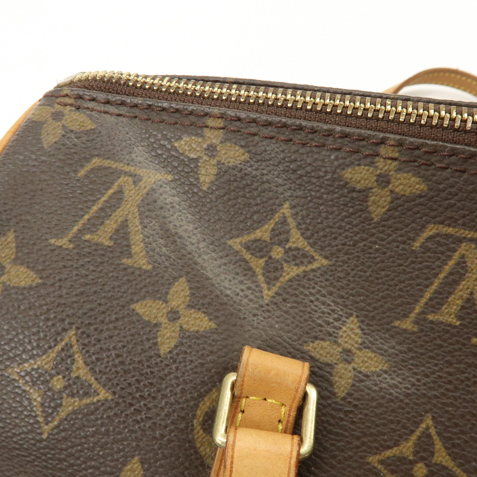 Louis Vuitton Monogram Papillon 30 Hand Bag Brown M51385