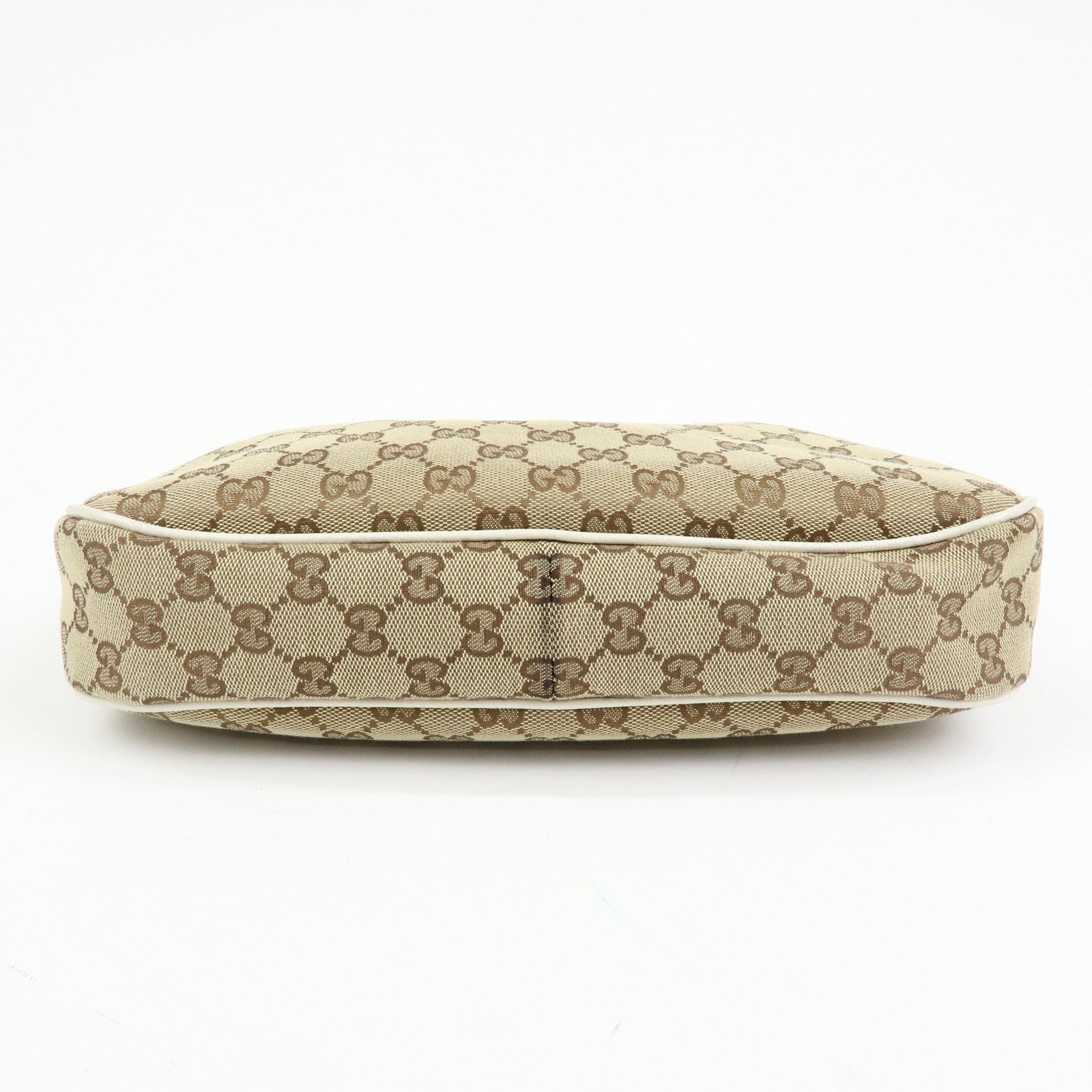 GUCCI GG Monogram Canvas Shoulder Bag Hand Bag Beige Ivory 153010