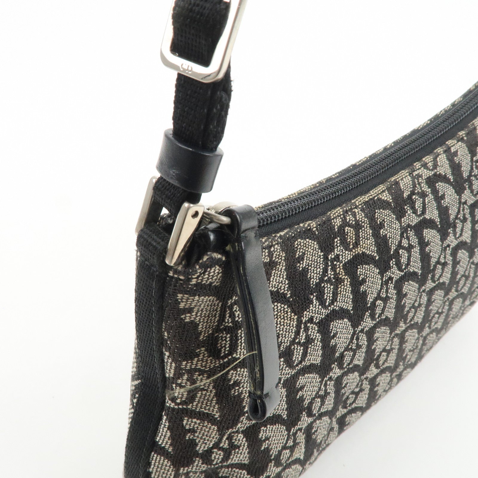 Christian Dior Trotter Jacquard Canvas Nylon Hand Bag Shoulder Bag