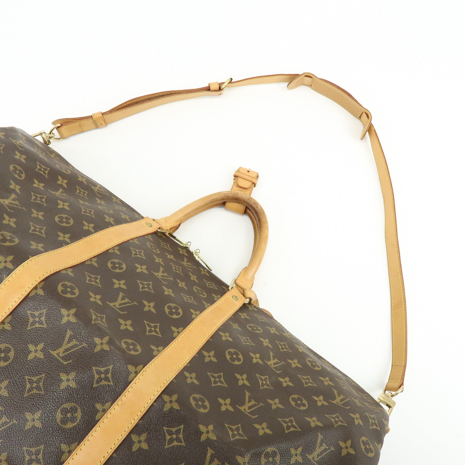 Louis Vuitton Monogram Keep All Bandouliere 60 Boston Bag M41412