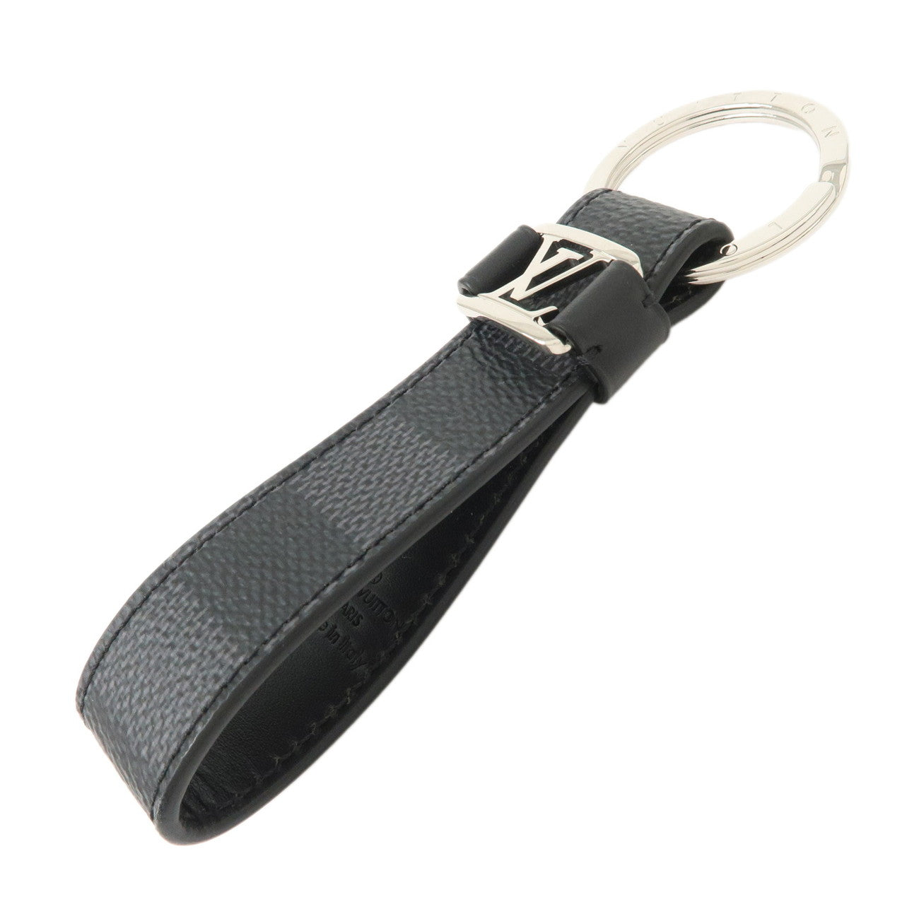 Louis Vuitton Damier Graphite Dragonne Key Chain Charm Grey M62706