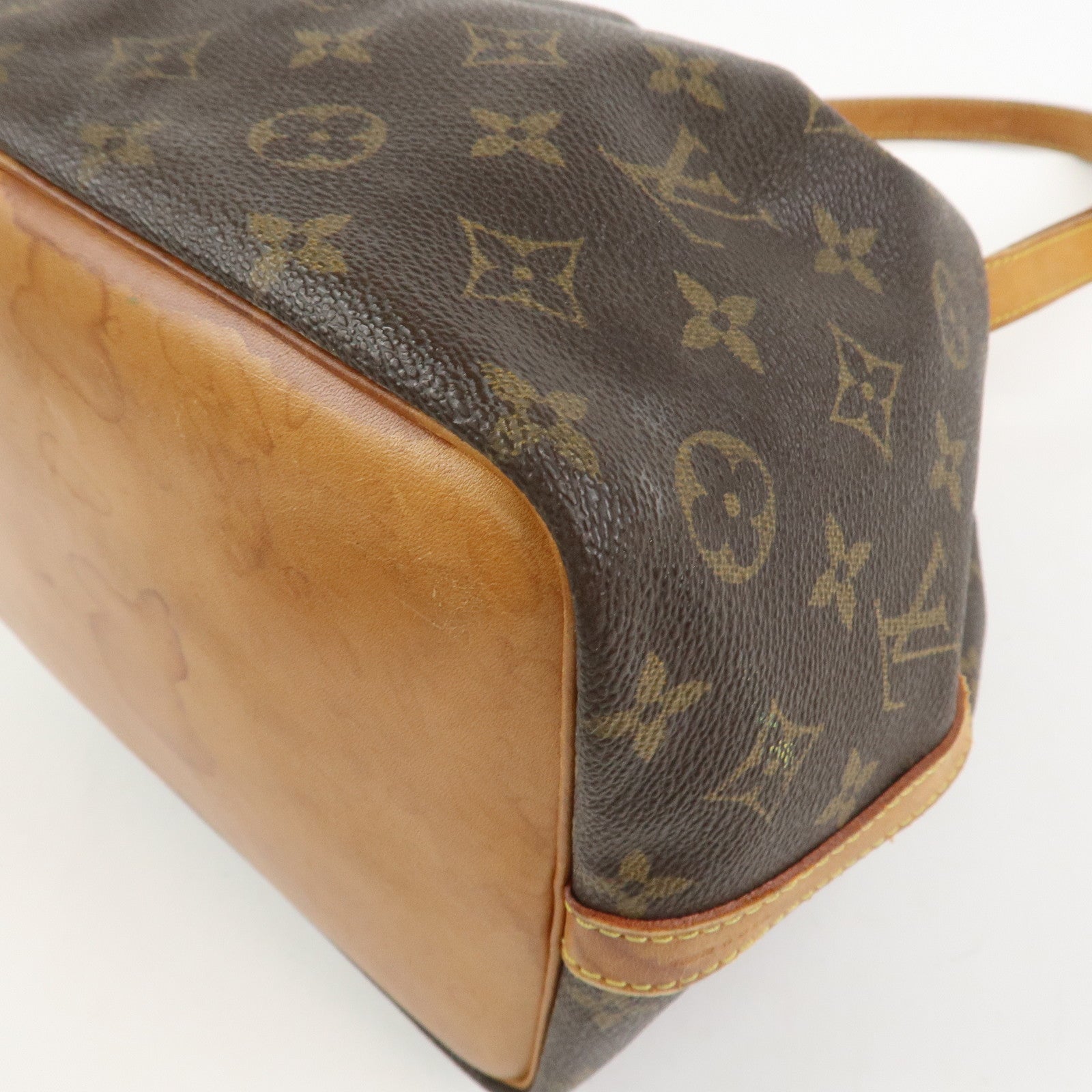 Louis Vuitton Monogram Petit Noe Shoulder Bag Brown M42226