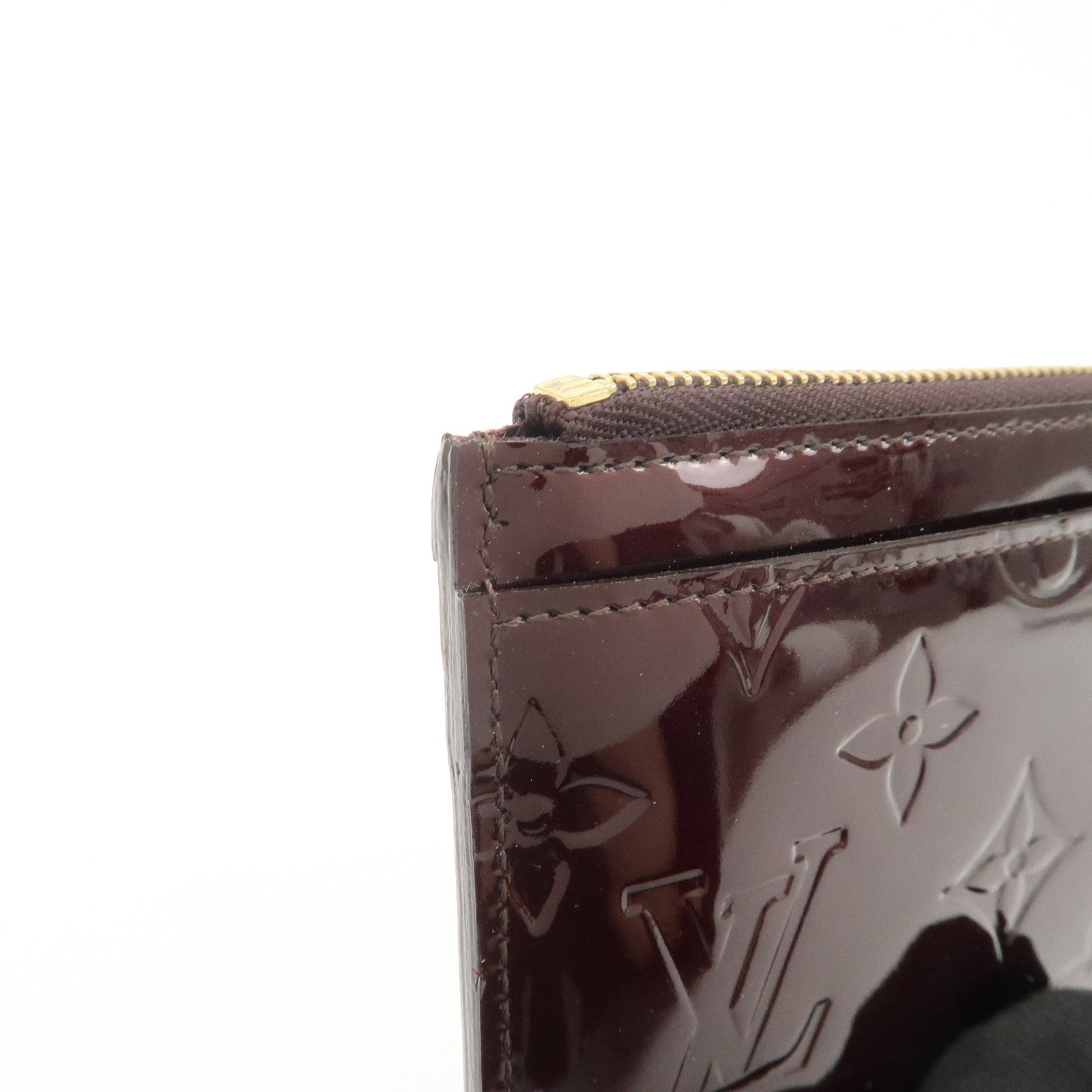 Louis Vuitton Vernis Pochette Cles NM Coin Case Amarante M93557