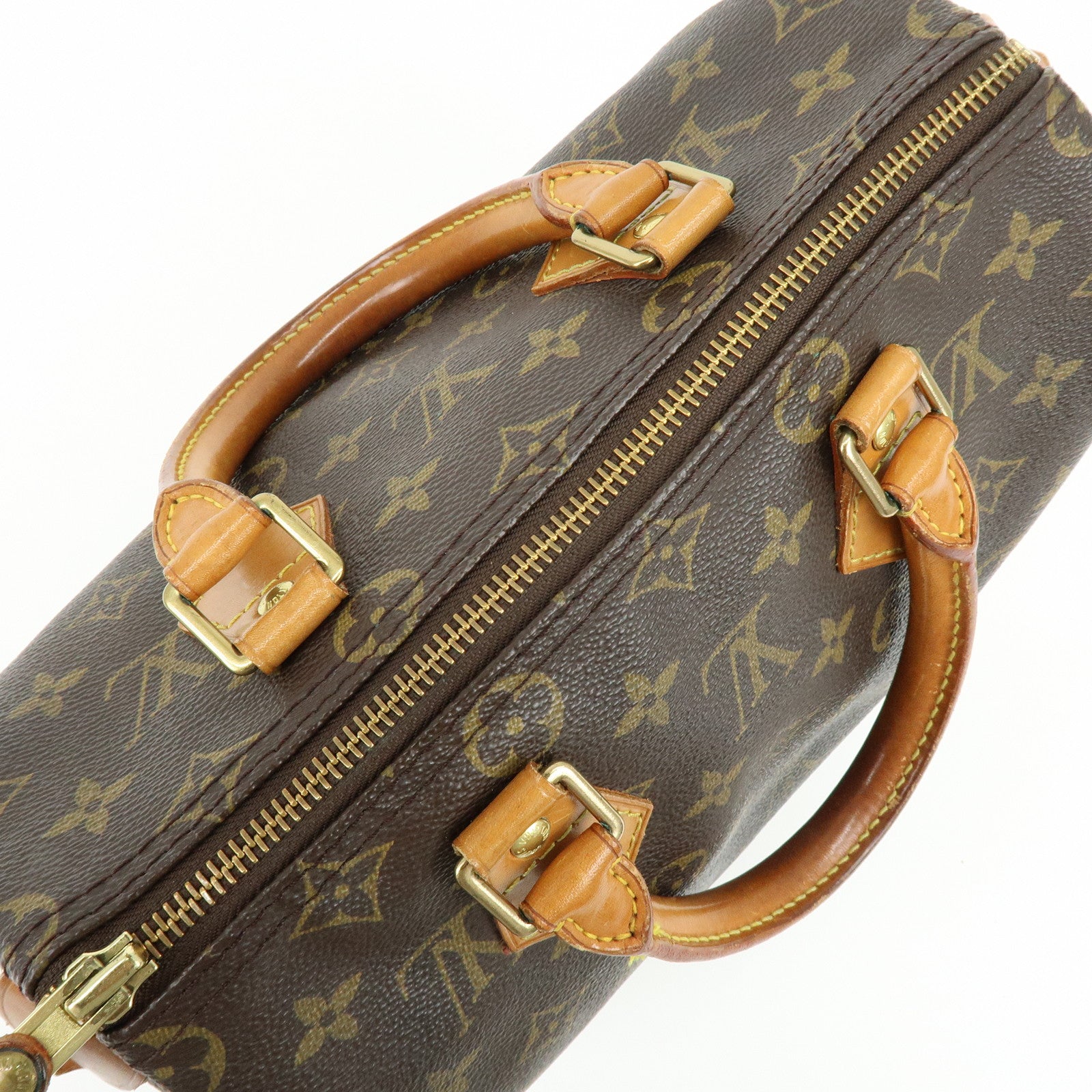 Louis Vuitton Monogram Speedy 25 Boston Bag Hand Bag Brown M41528