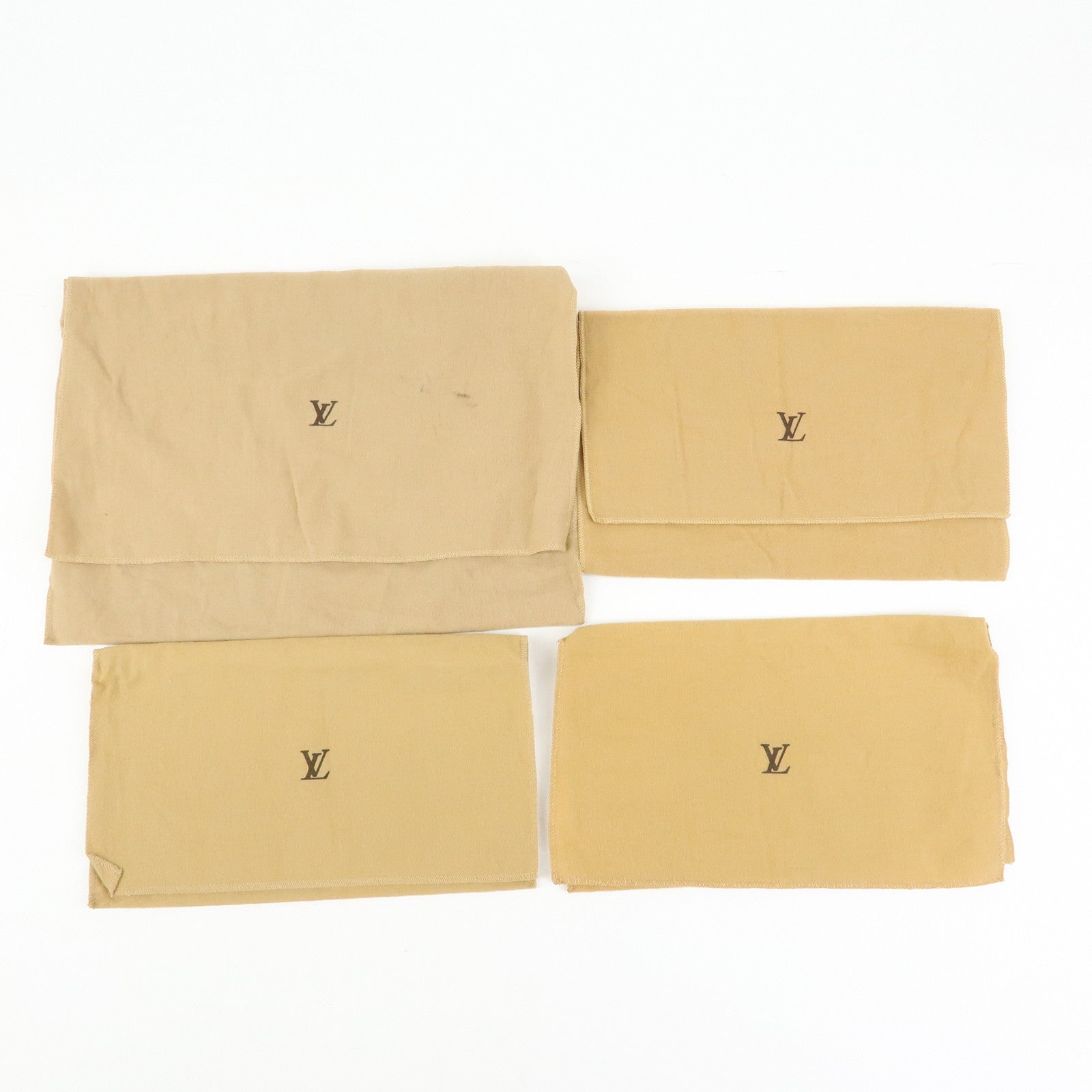 Louis Vuitton Set of 15 Dust Bag Storage Bag Flap Style Brown