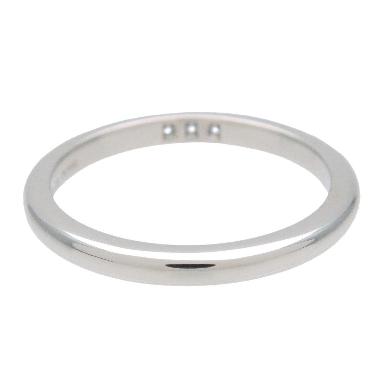 Tiffany & Co Classic Band 3P Diamond Ring PT950 Platinum US5 EU49