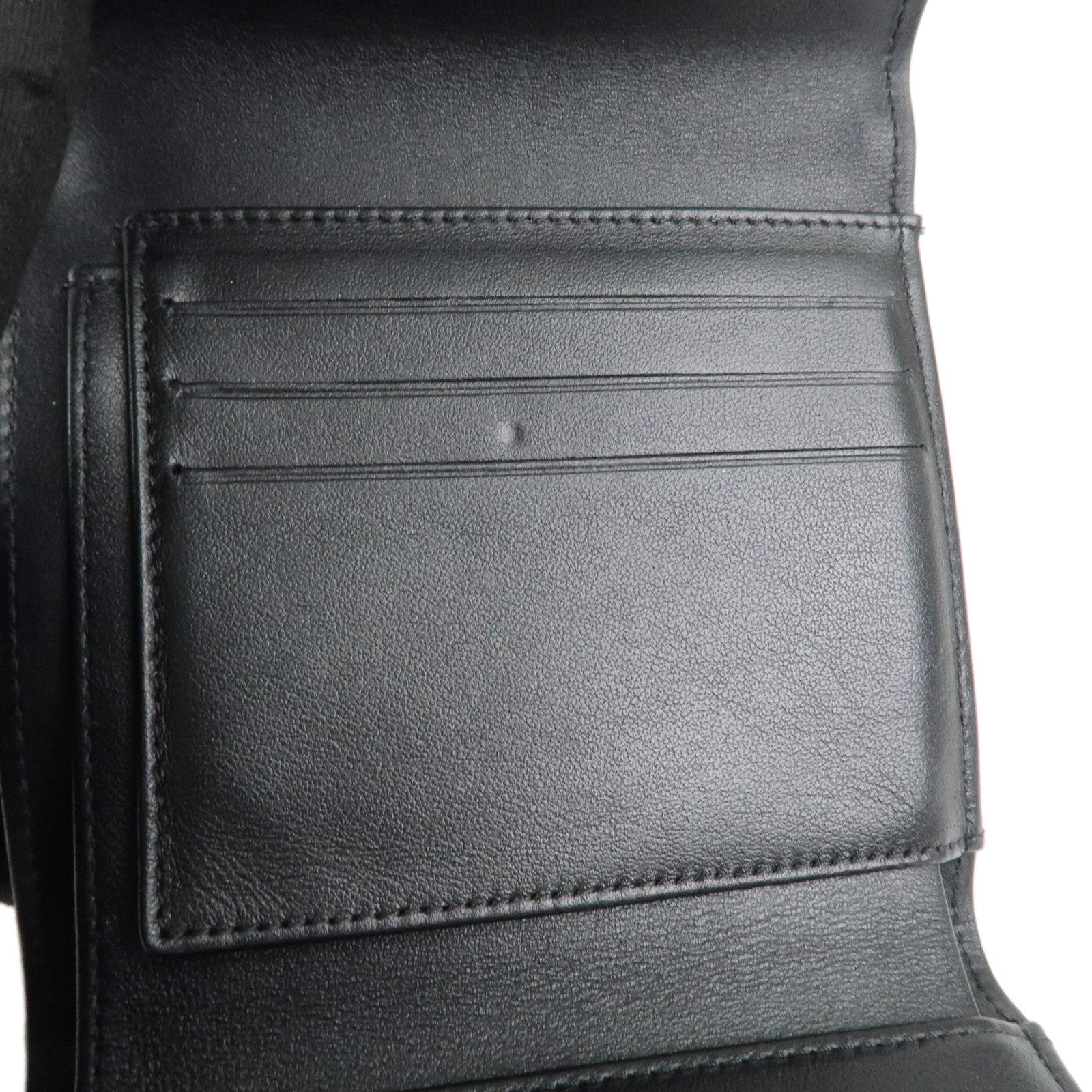 CHANEL Boy CHANEL Small Flap Tri-Fold Wallet Black A84432