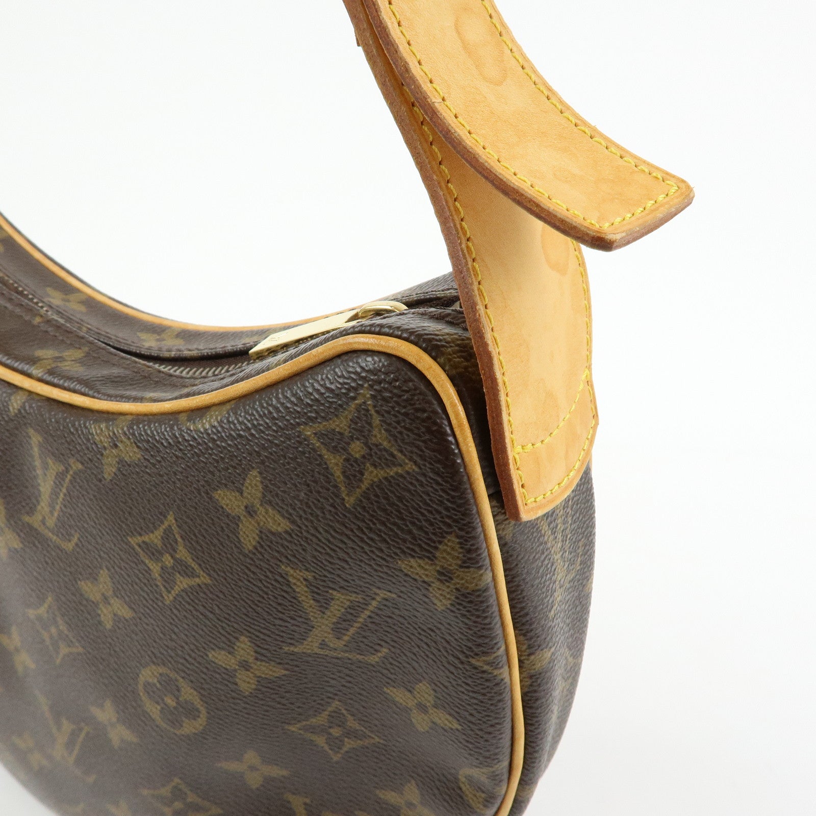 Louis Vuitton Monogram Croissant MM Shoulder Bag Brown M51512