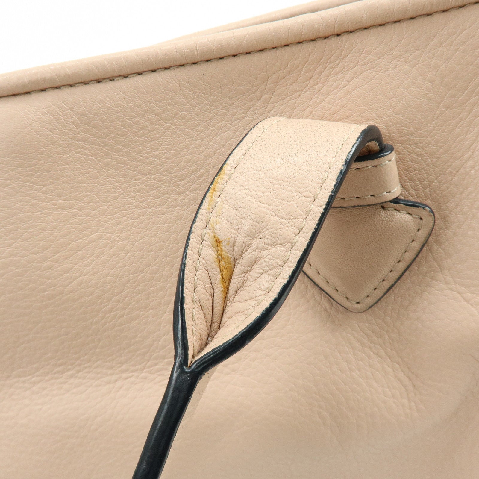 LOEWE Heritage Calf Leather Tote Bag Hand Bag Light Pink