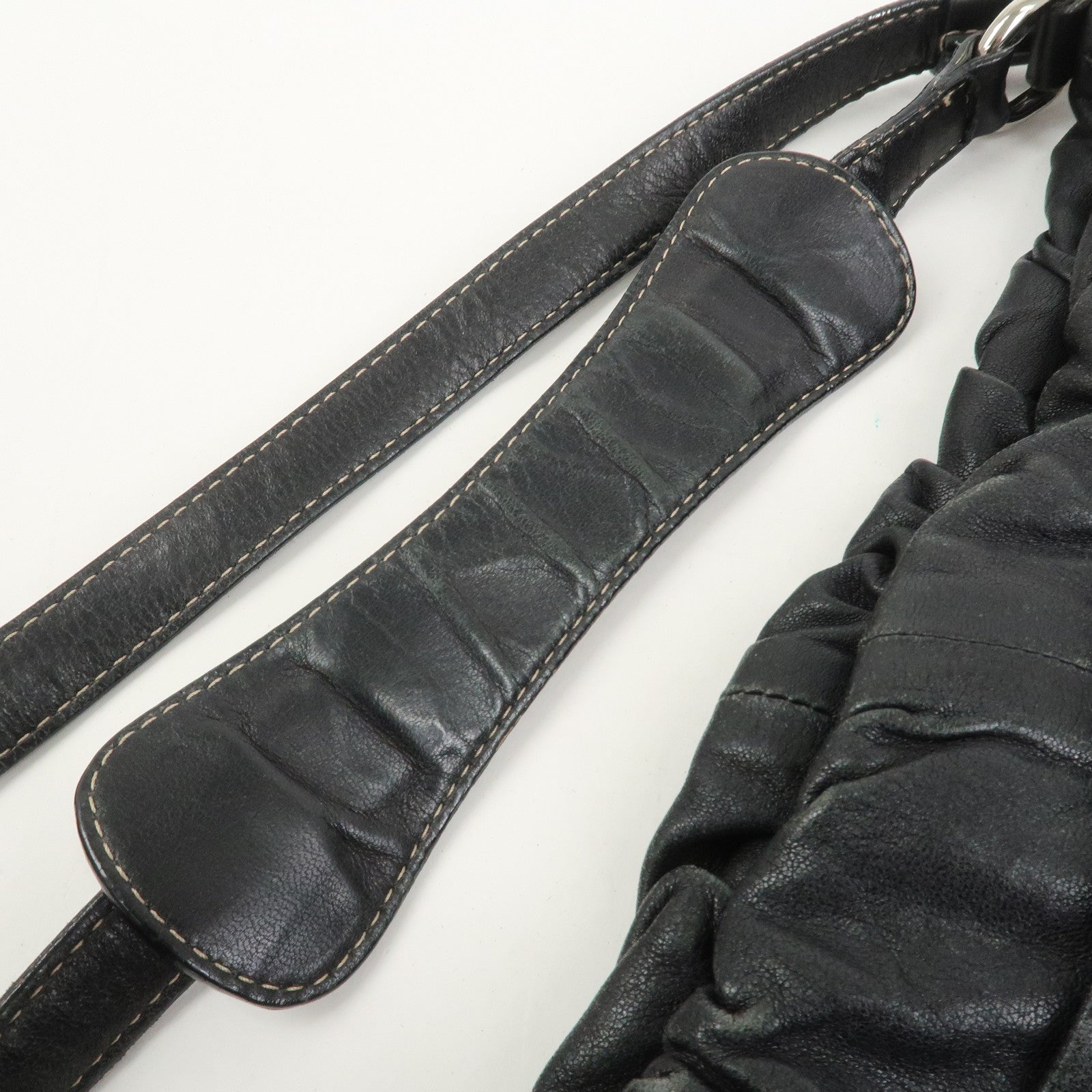 Dolce&Gabbana Leather 2Way Bag Shoulder Crossbody Bag Black