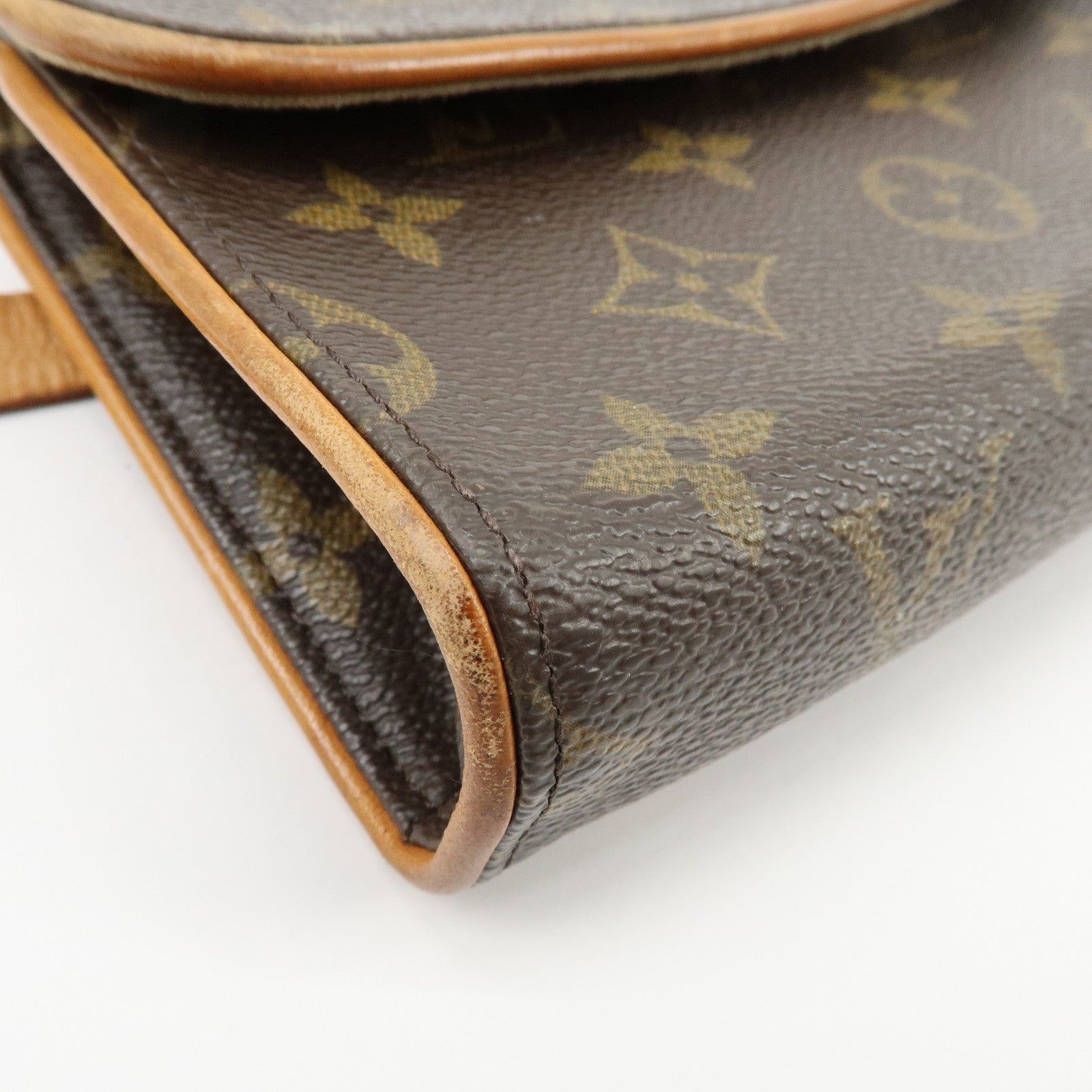 Louis Vuitton Monogram Pochette Florentine Waist Bag Belt XS M51855