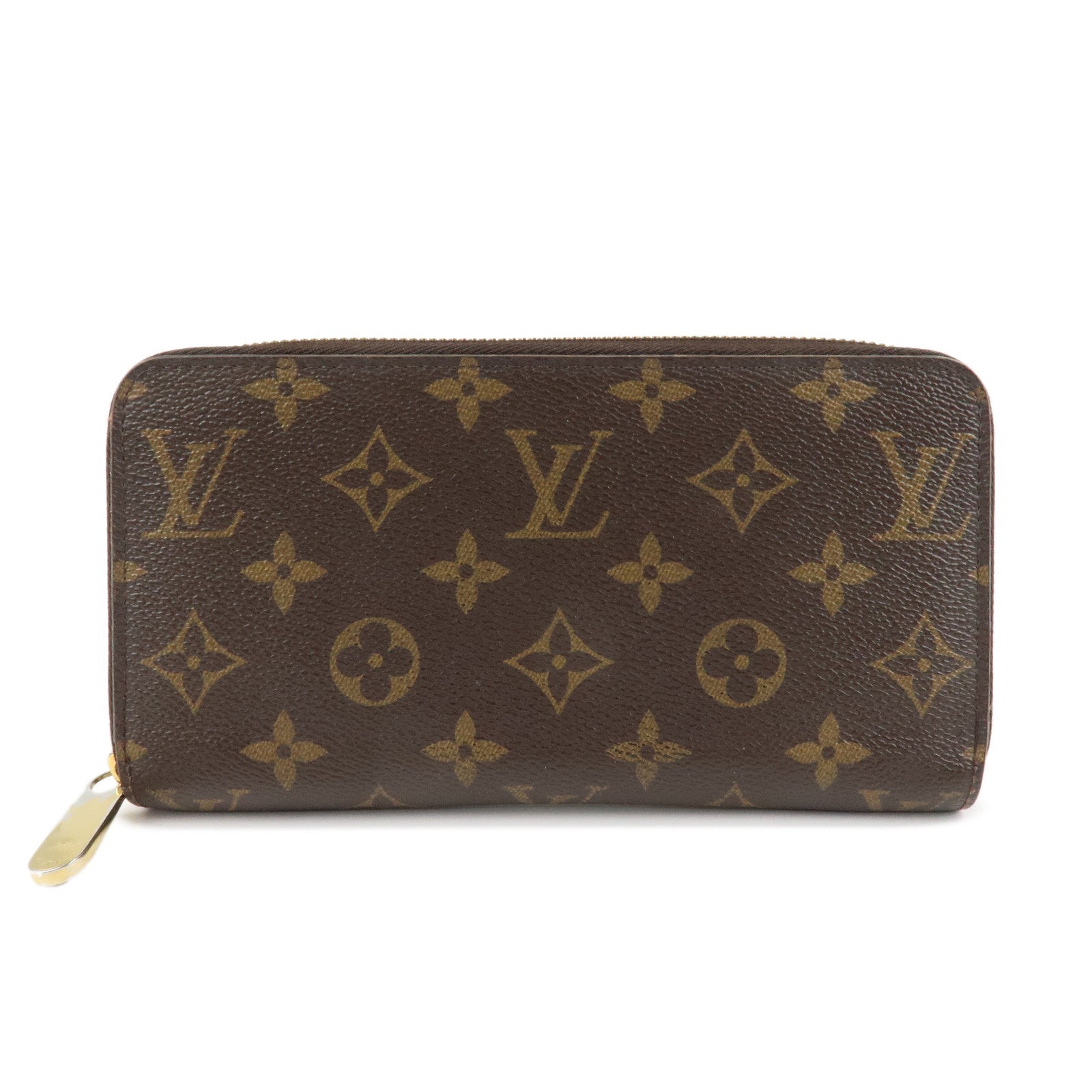 Louis Vuitton Monogram Round Zippy Wallet Long Wallet Coquelicot M41896 Used