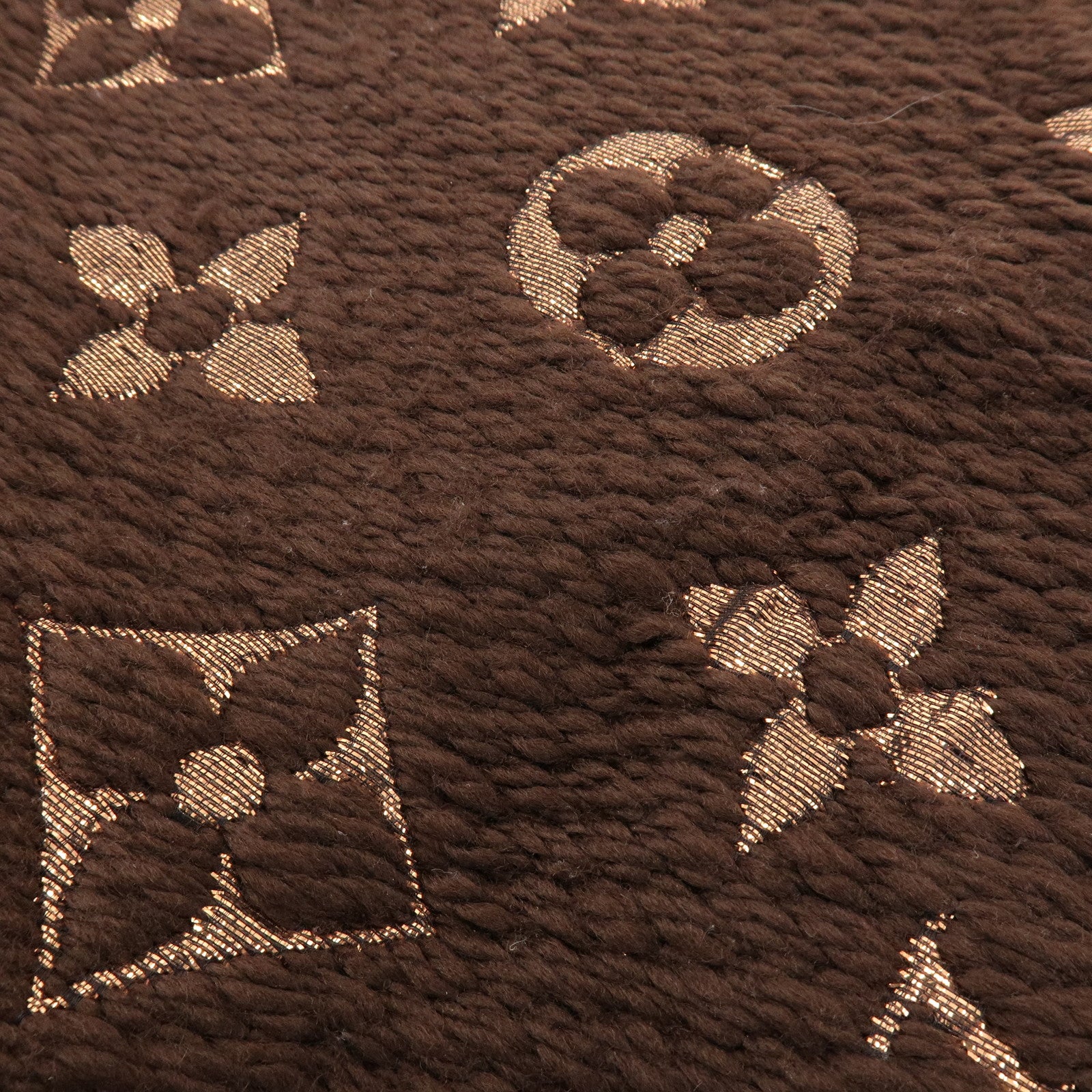 Louis Vuitton Echarpe Logomania Shine Wool Silk Scarf Brown M71383