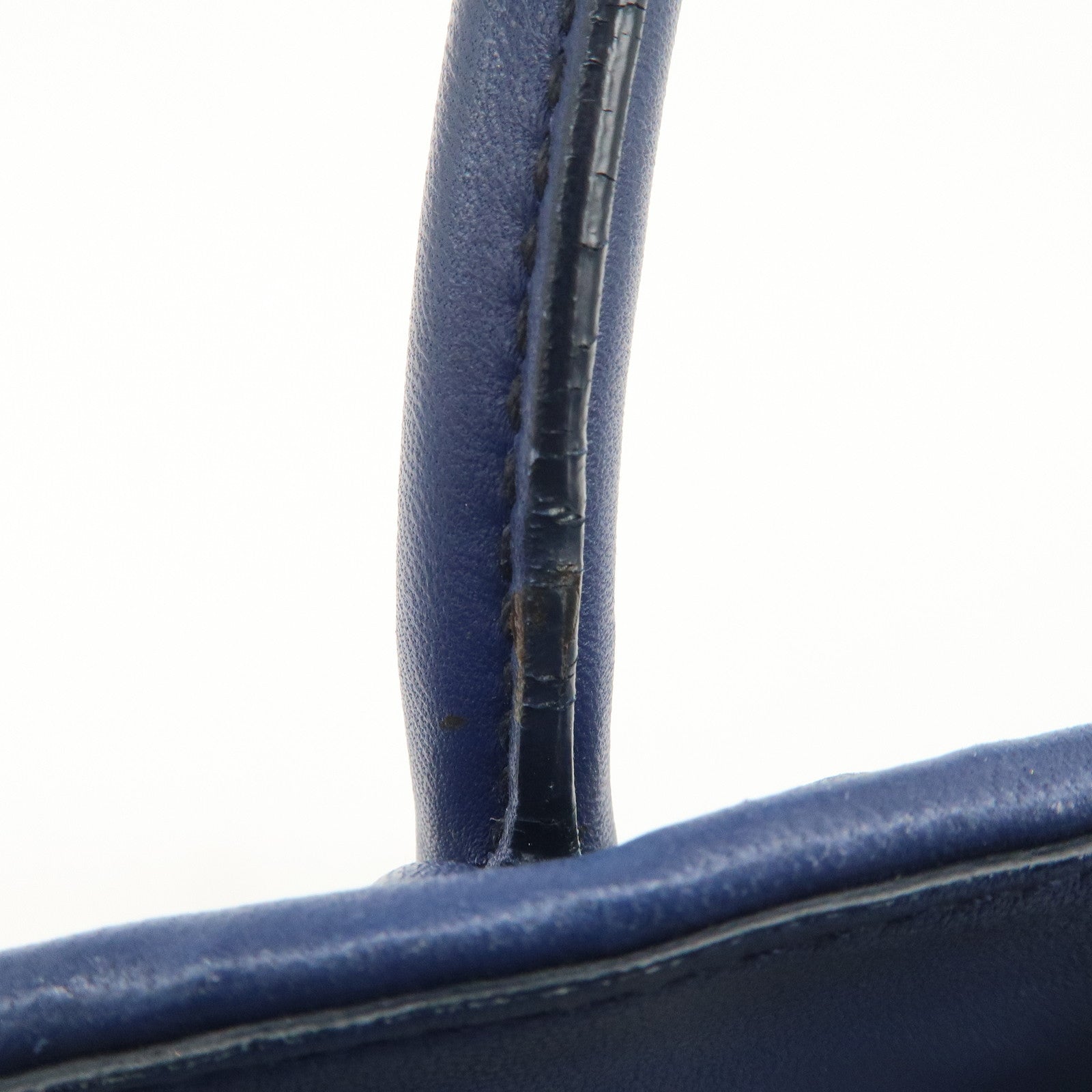 MIU MIU Matelasse Nappa Leather 2Way Bag Hand Bag Blue RN1047