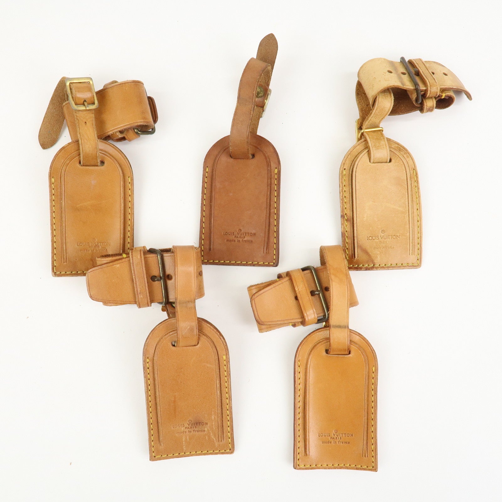 Louis Vuitton Set Of 20 Leather Name Tag & Poignet