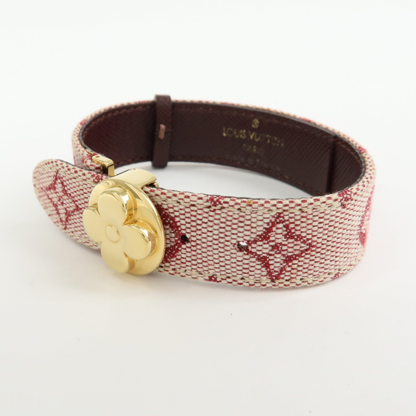Louis Vuitton Monogram Mini Bracelet Voeu Good Luck Cerise M64542