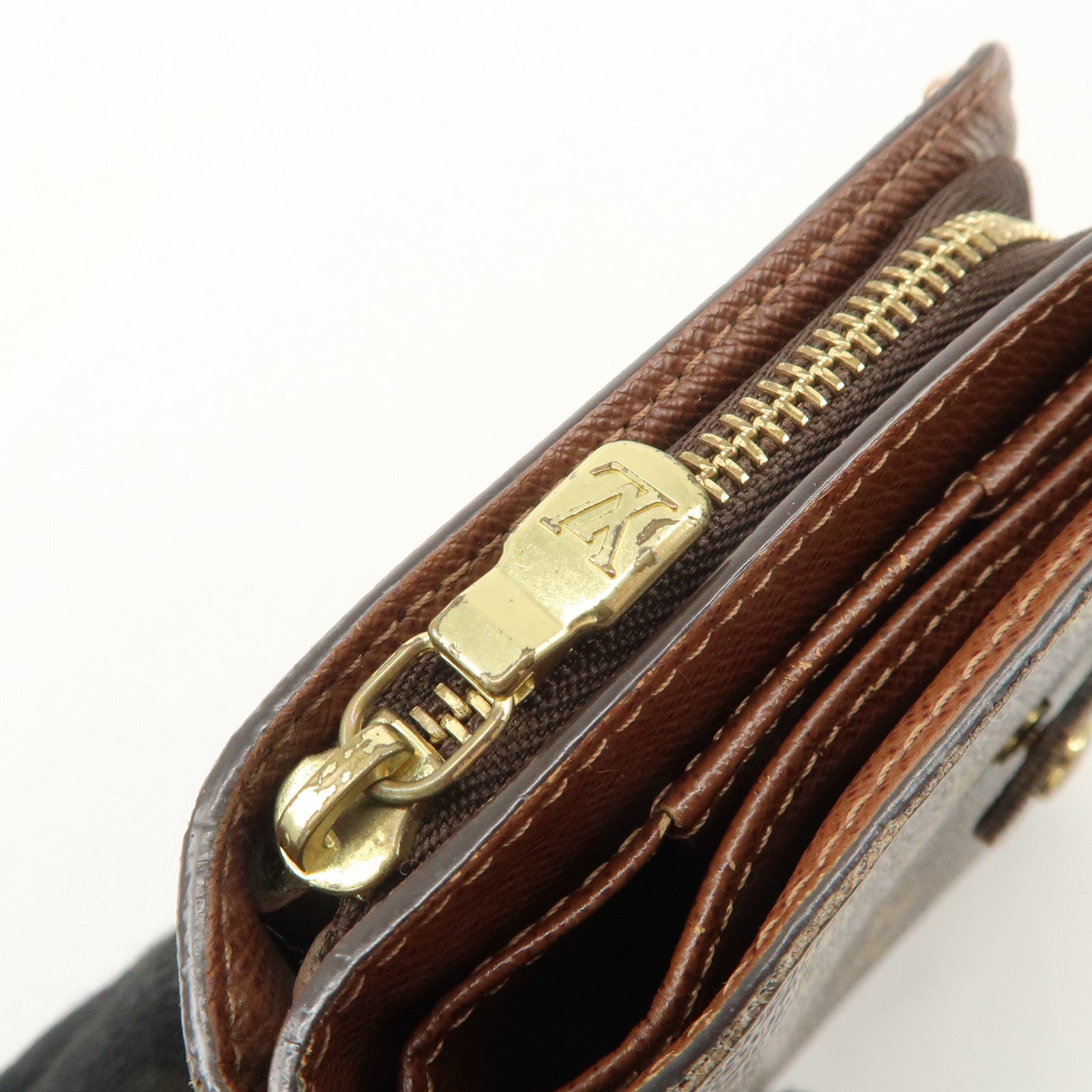 Louis Vuitton Louis Monogram Compact Small Zippy Wallet M61667 Used