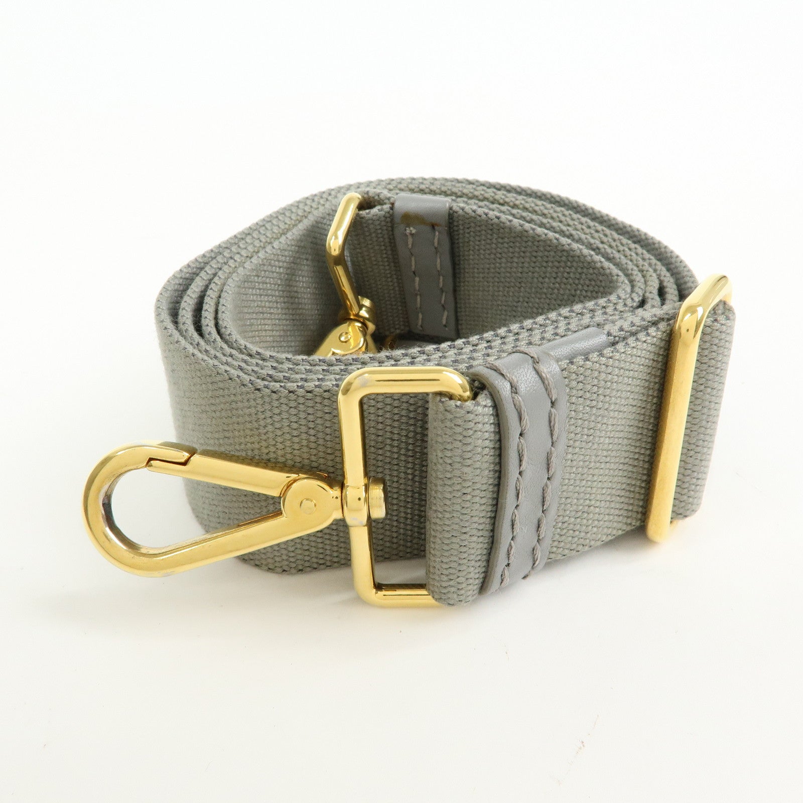 PRADA Canapa Canvas 2Way Bag Hand Bag Shoulder Bag Gray BN2069