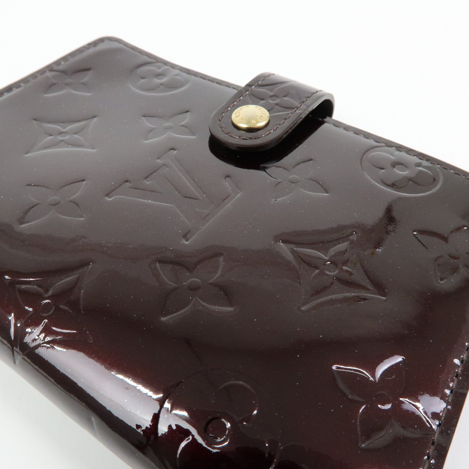 Louis Vuitton Monogram Vernis Leather Agenda PM Amarante R21026