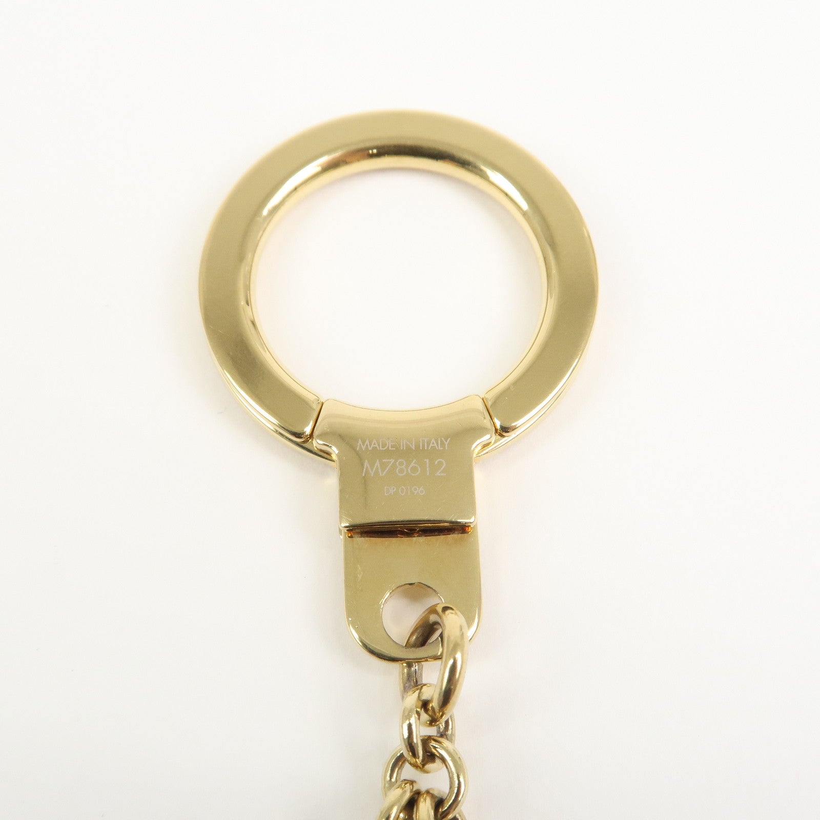 Louis Vuitton Porte Cles Chaine Flower Stripes Bracelet Gold M78612