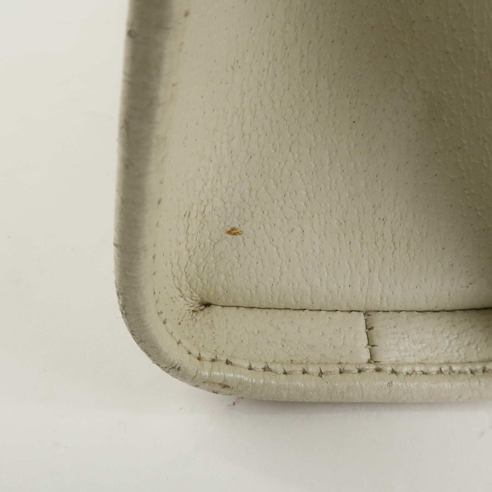 GUCCI Jackie Leather Shoulder Bag Hand Bag Ivory Silver HDW Used