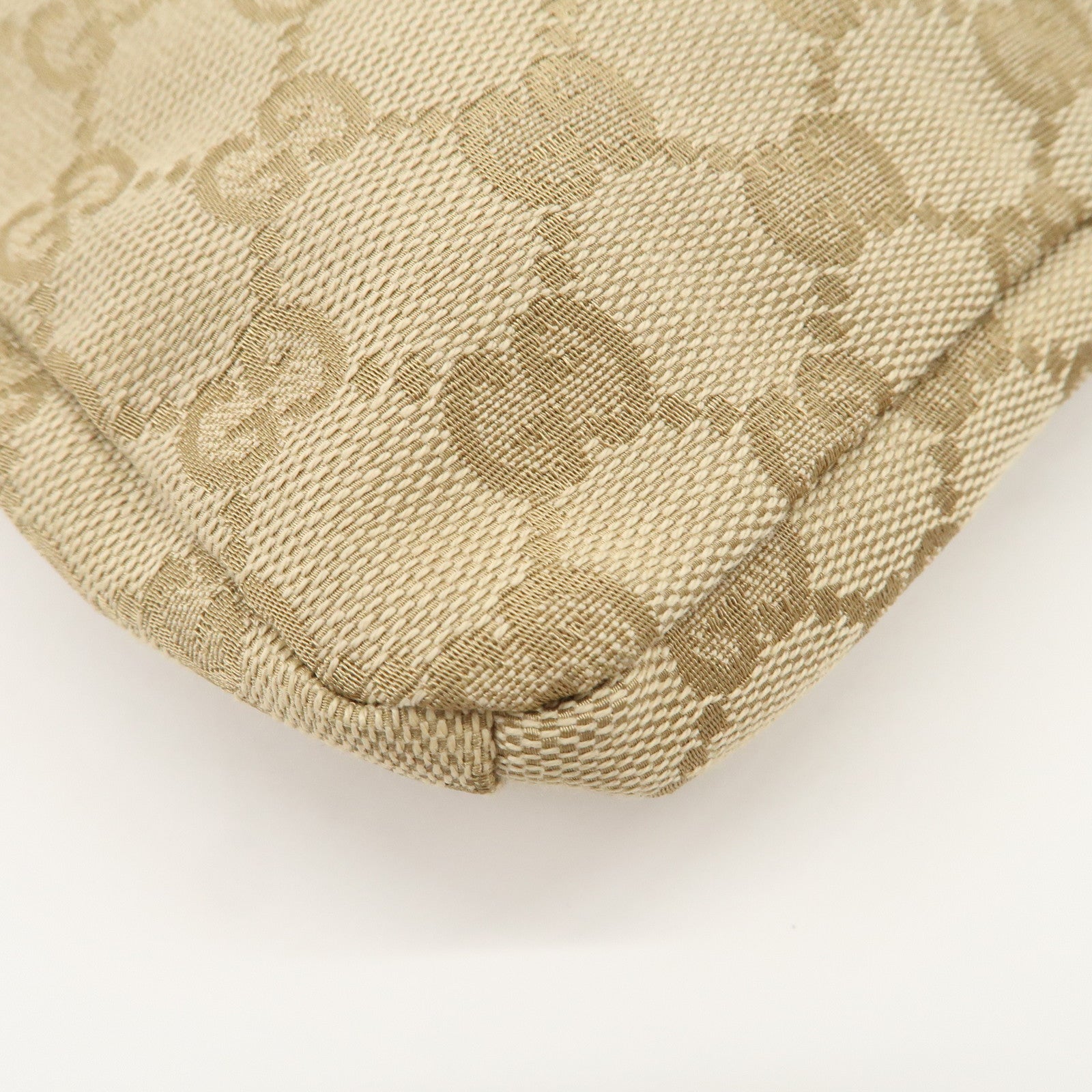 GUCCI GG Canvas Leather Waist Bag Crossbody Bag Light Blue 28566