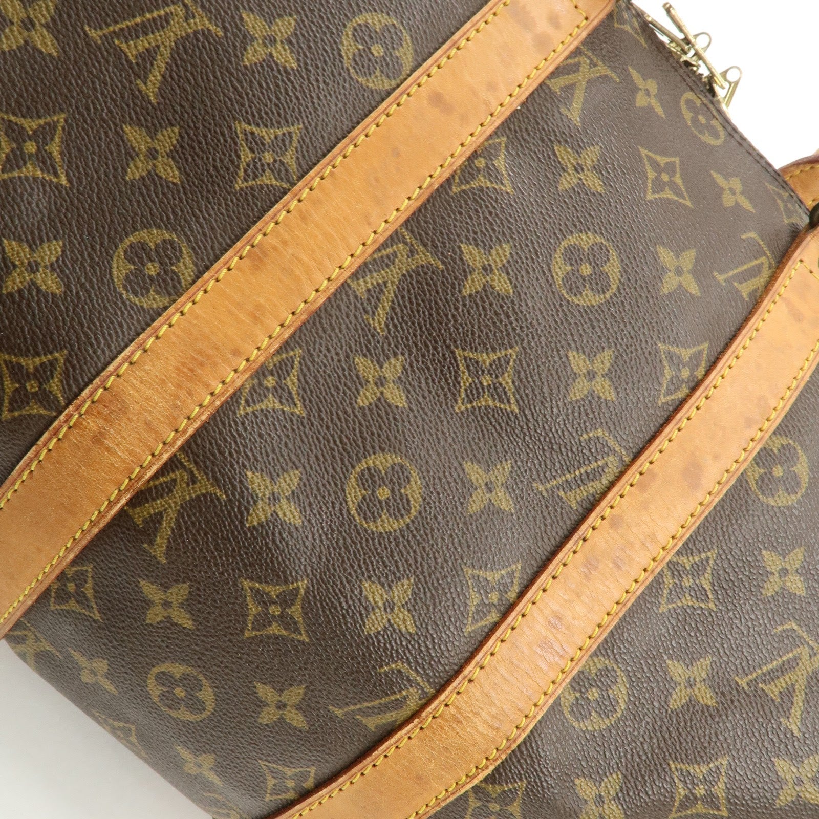 Louis Vuitton Monogram Keep All 45 Boston Bag Brown M41418 Used