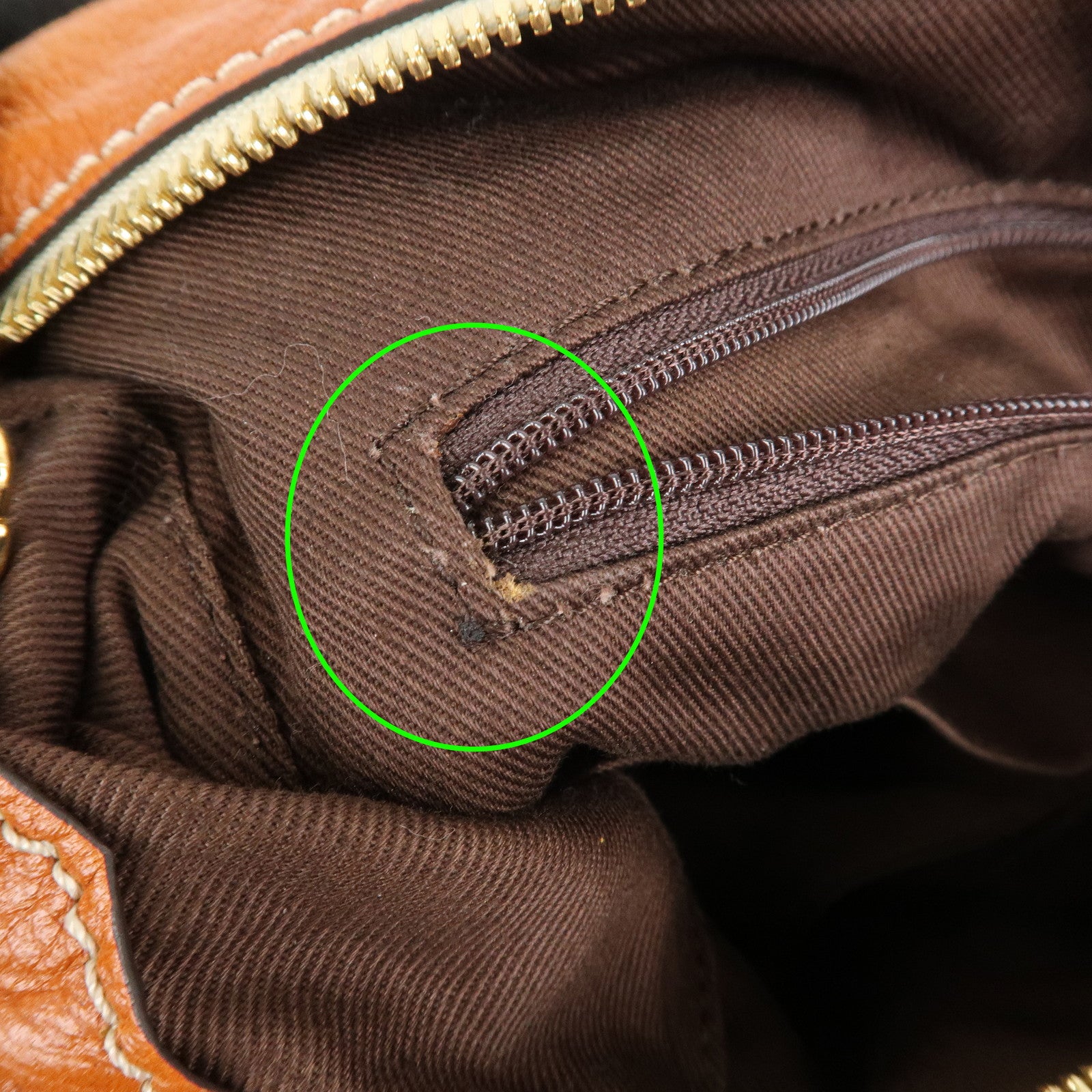 LOEWE Leather Candy 2Way Bag Shoulder Bag Hand Bag Brown