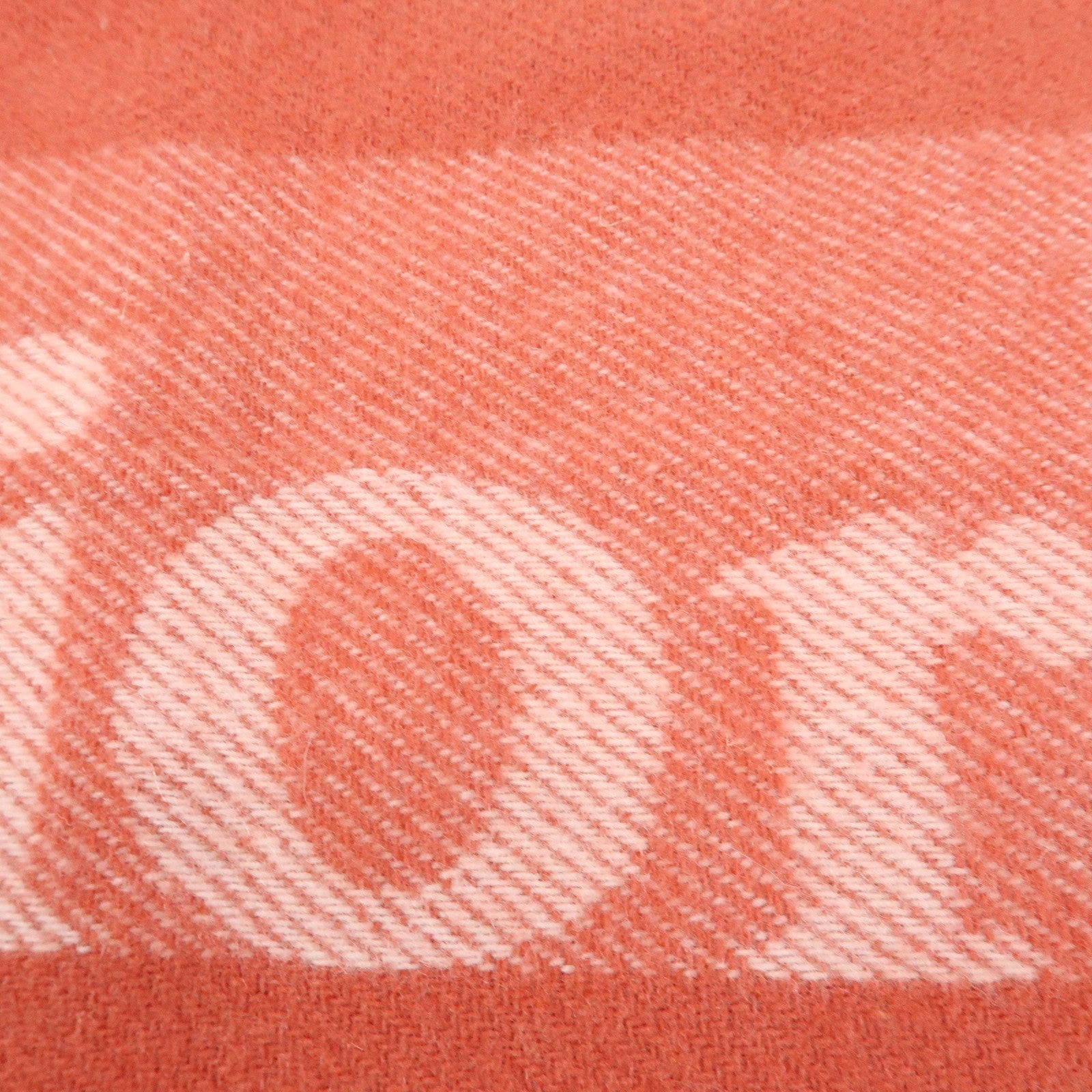 Christian Dior Logo Wool Cashmere Fringe Scarf Red