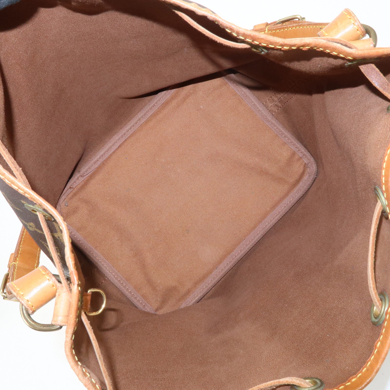 Louis Vuitton Monogram Petit Noe Shoulder Bag Brown M42226