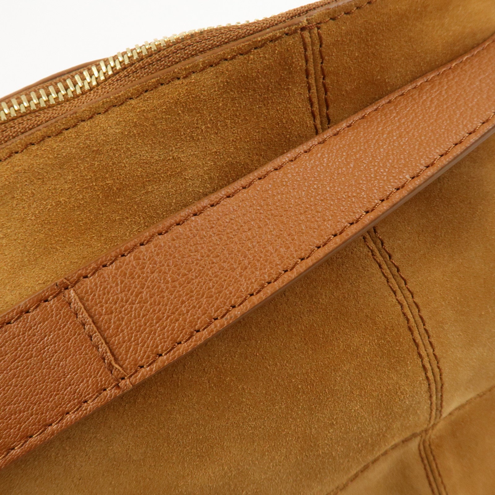 Chloe See By Chloe Hana Suede Leather Shoulder Crossbody Bag Brown