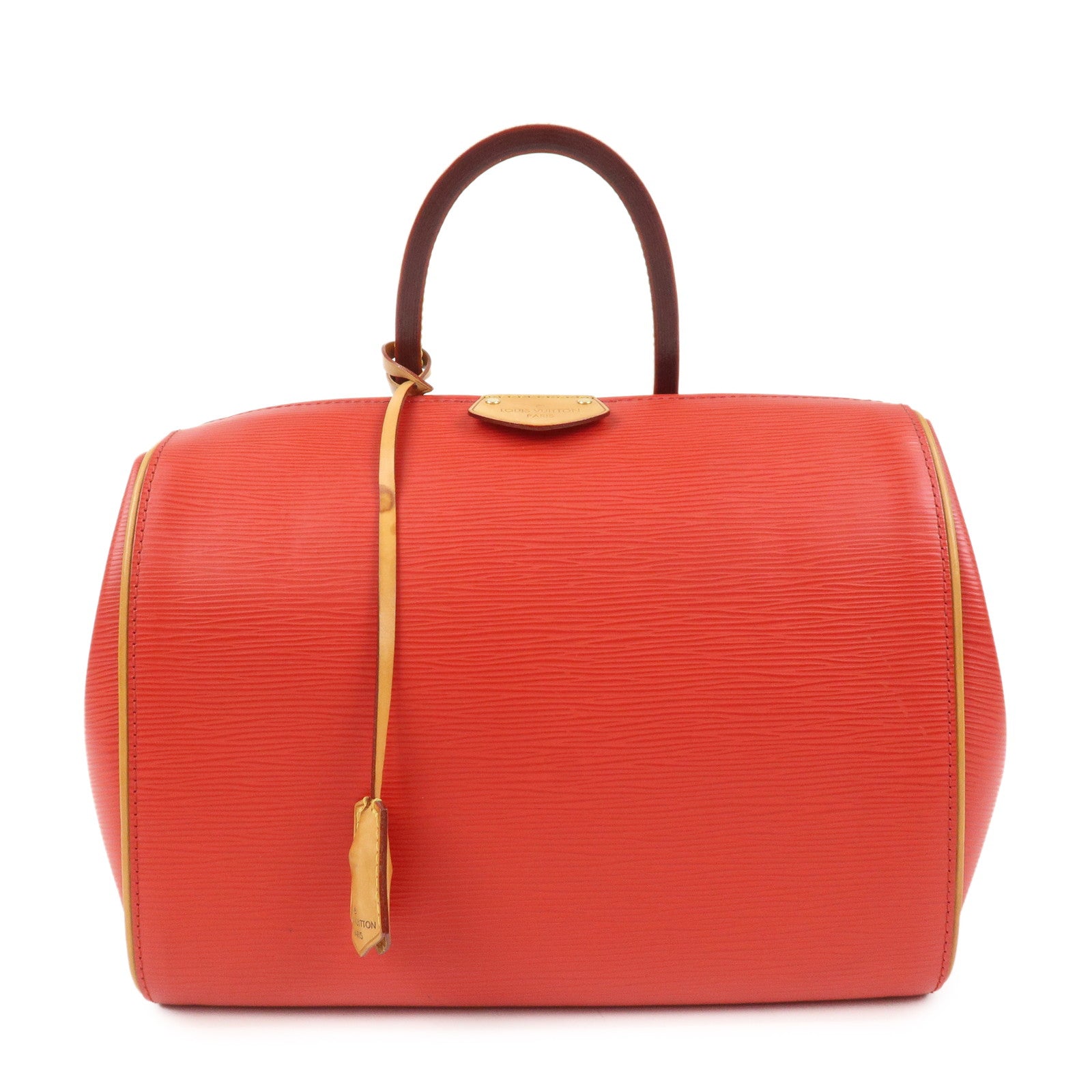 Louis Vuitton Epi Leather Dock PM Hand Bag Coquelicot M93246
