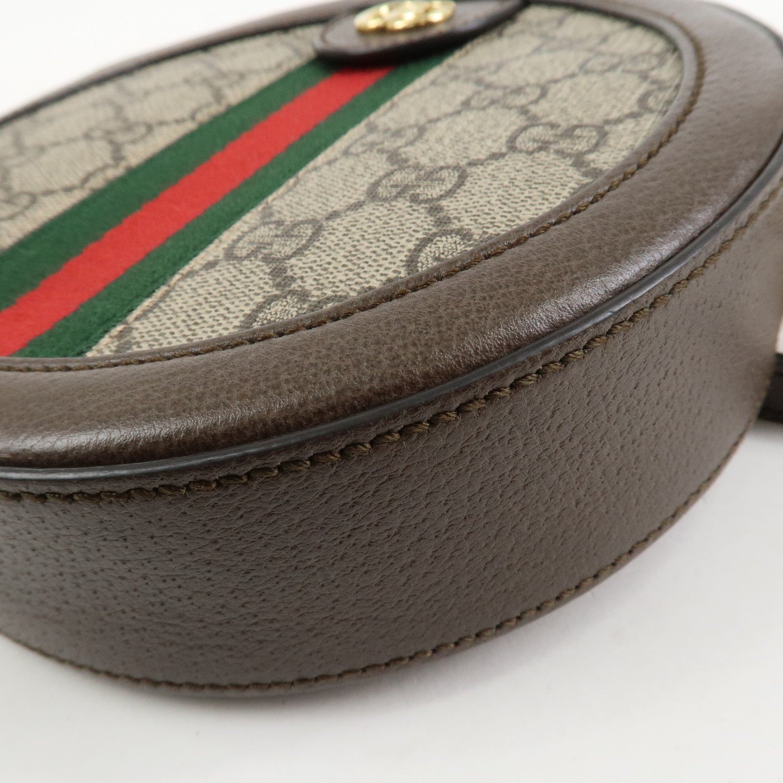GUCCI Ophidia GG Supreme PVC Leather Shoulder Bag Brown 550618