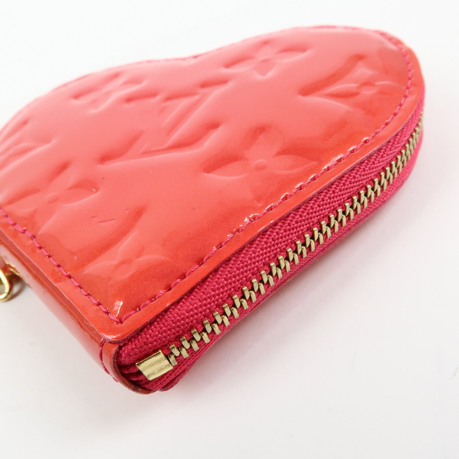Louis Vuitton Monogram Vernis Porte Monnaie Coeur Coin Case M93657