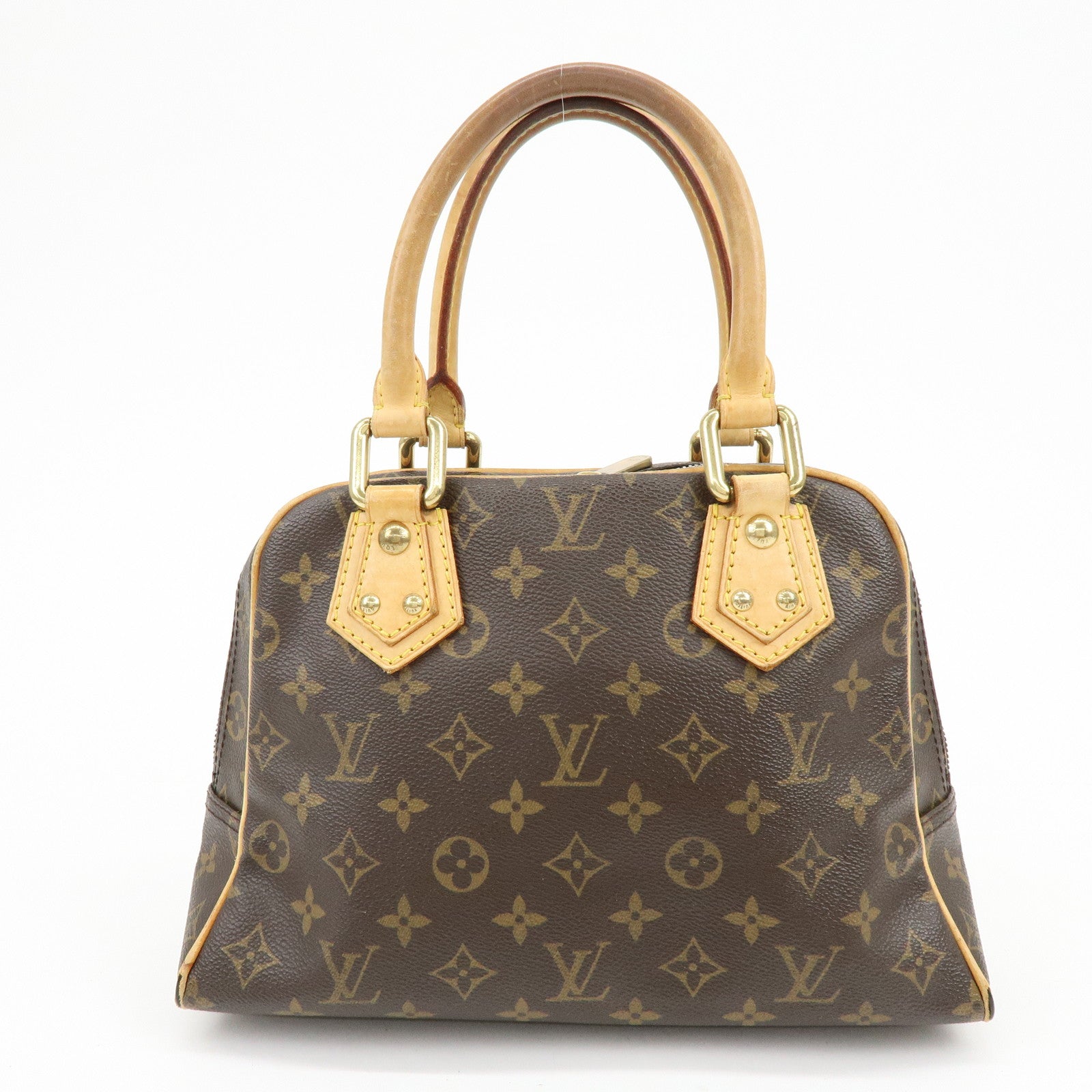 Louis Vuitton Monogram Manhattan PM Hand Bag Brown M40026