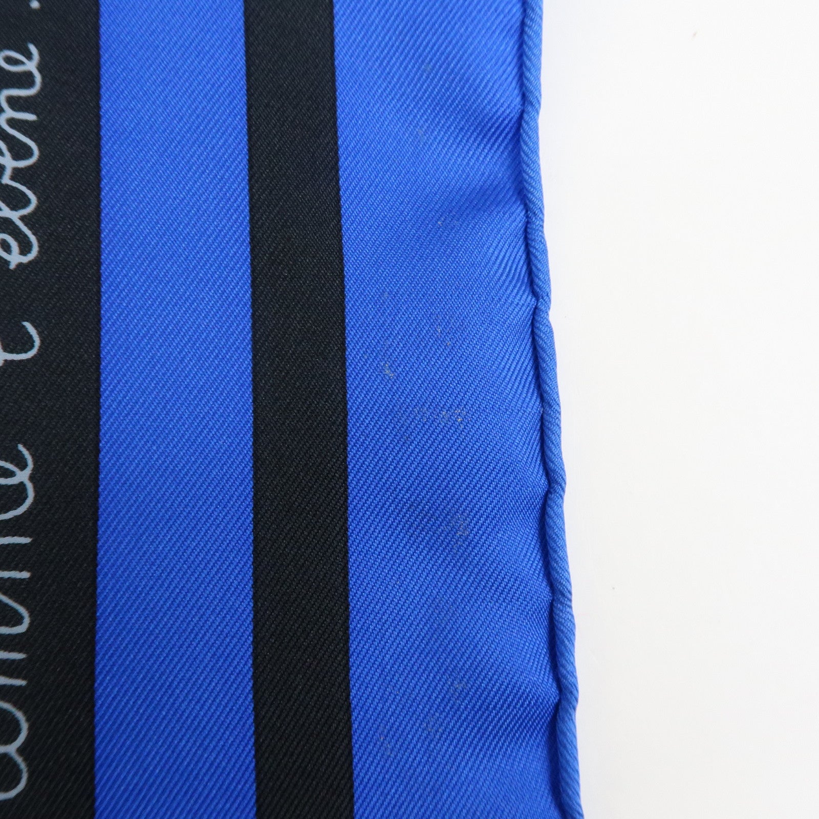 HERMES Carre 90 Silk 100% Scarf Raconte Moi le Cheval Black Blue