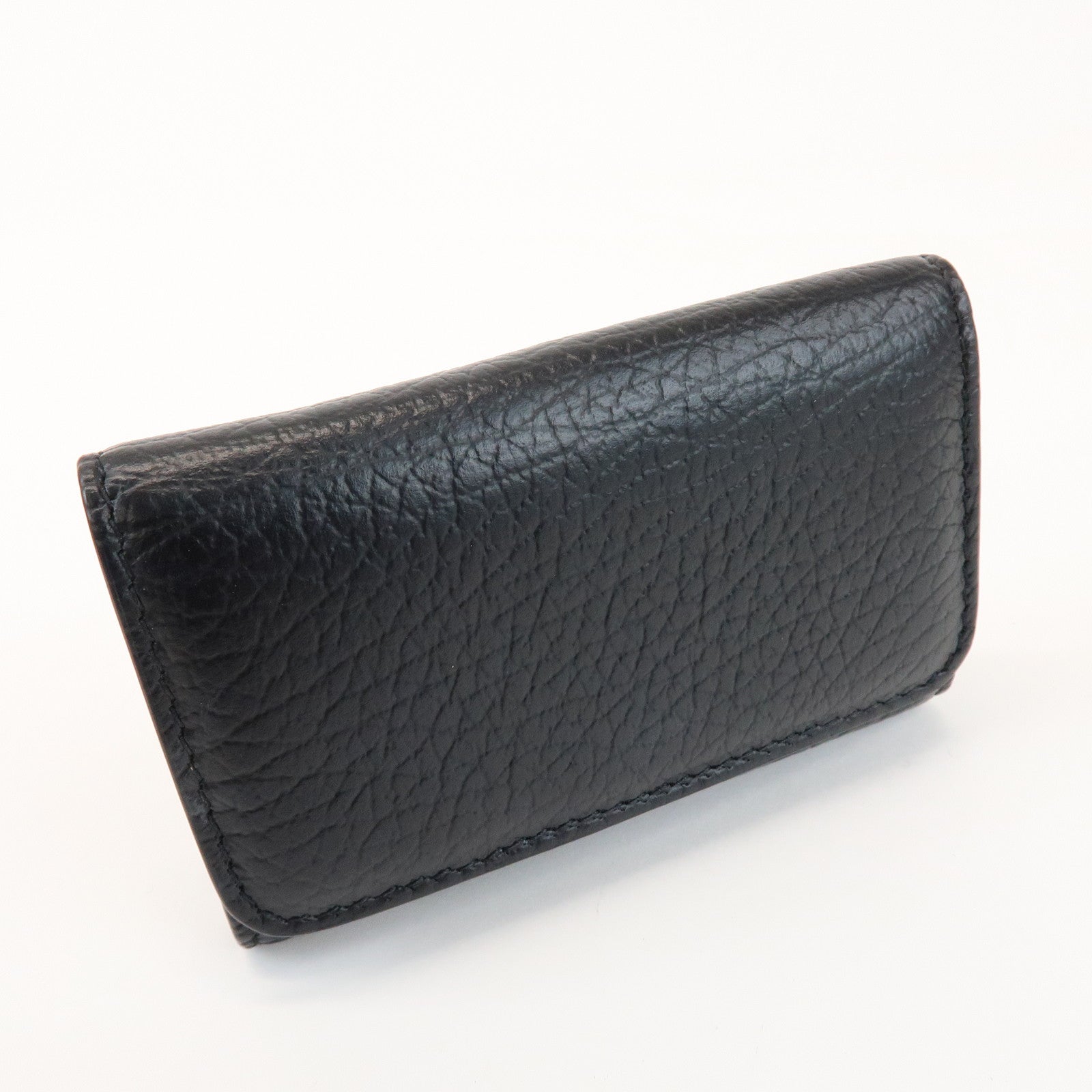 Maison Margiela Leather 6 hooks Key Case Key Holder Black