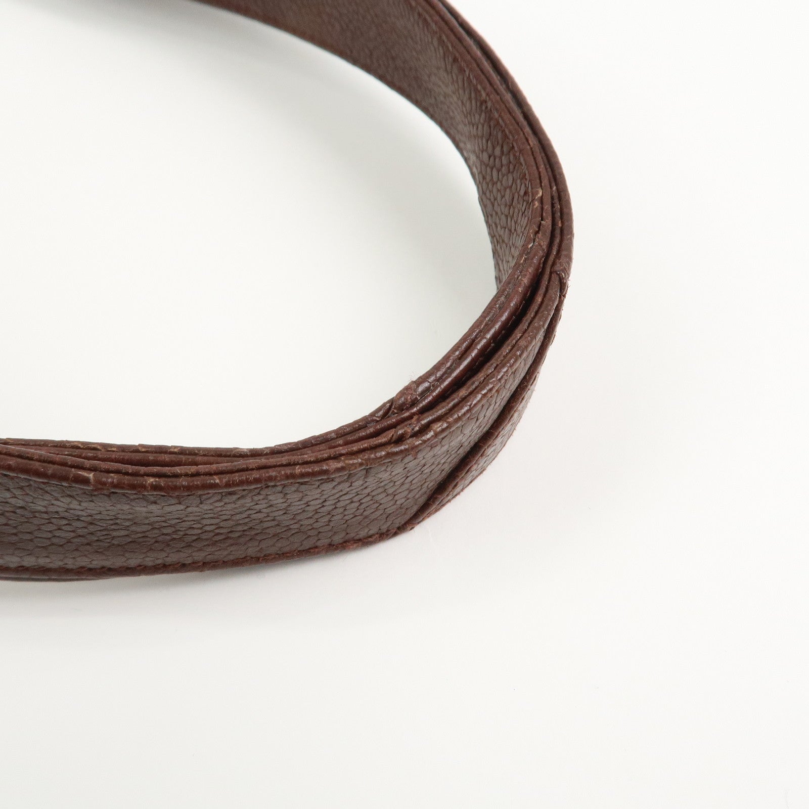 CHANEL COCO Mark Caviarskin Tote Bag Shoulder Bag Brown